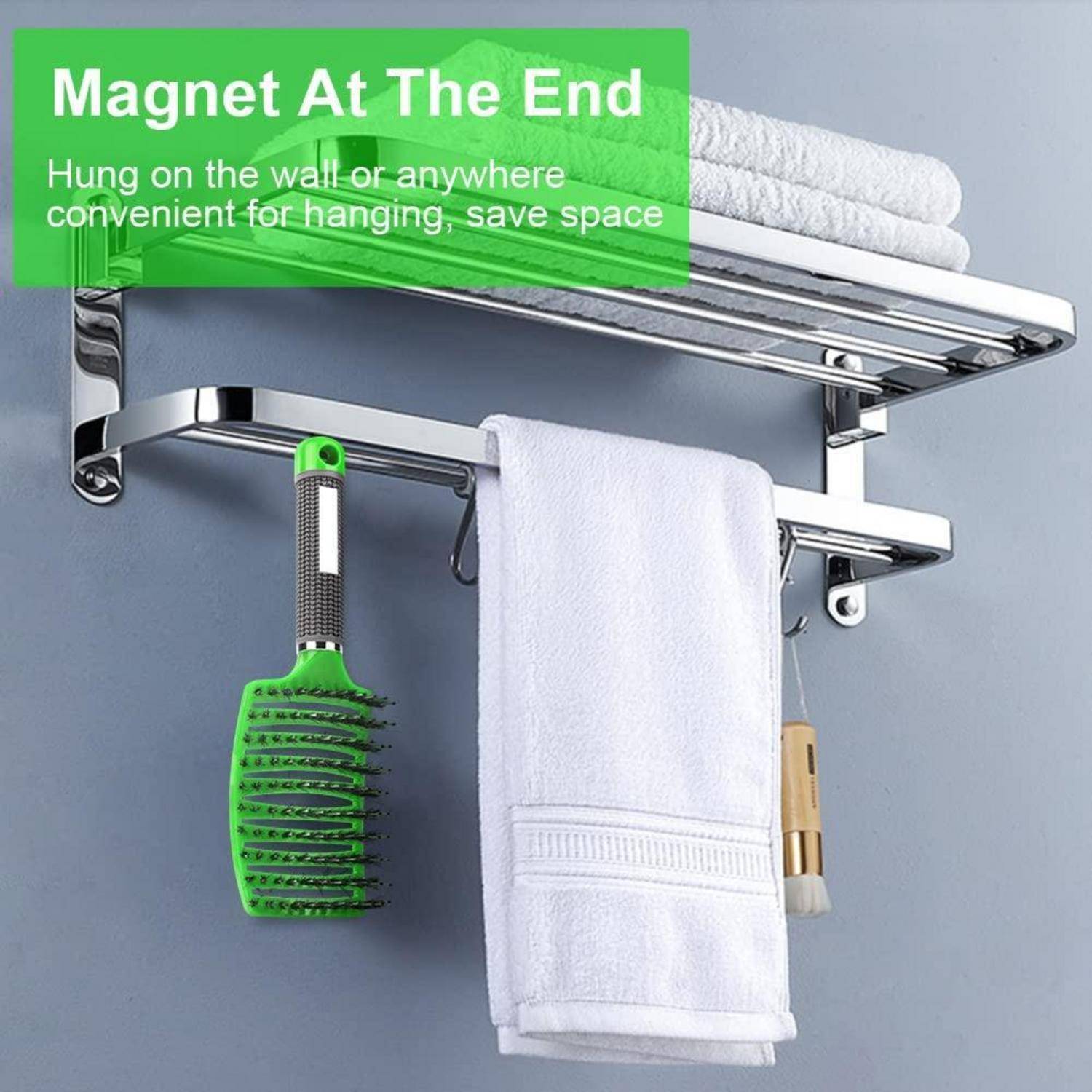 Profi Entwirrungsbürste mit Wildschweinborsten für Locken & lange