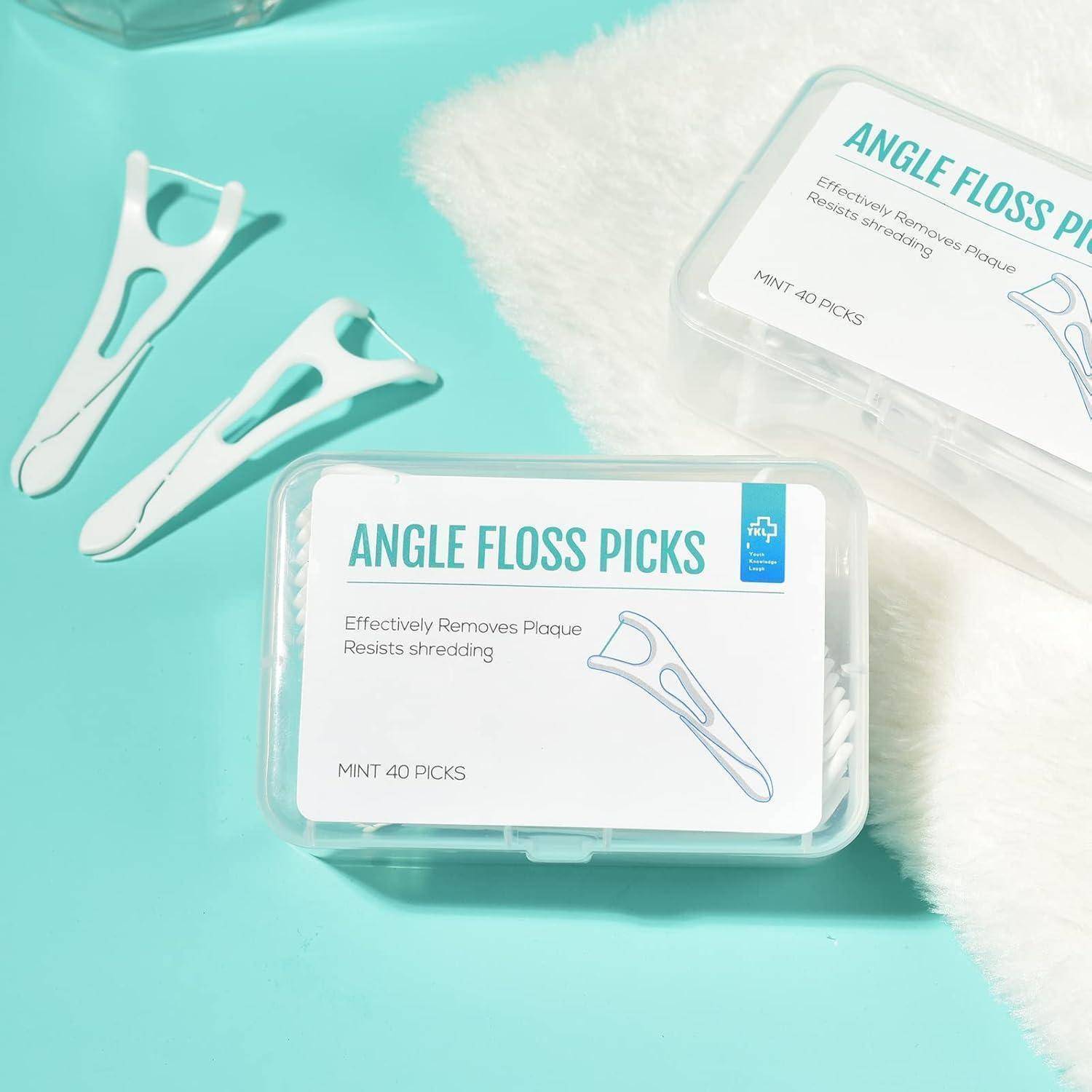Zahnseide Kieferorthopädie Zahnstocher tragbar 40 Picks 3 Packungen