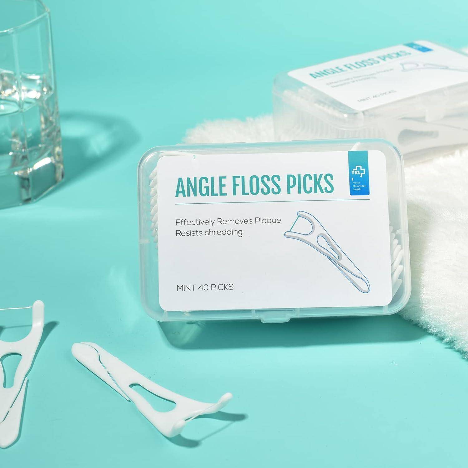 Zahnseide Kieferorthopädie Zahnstocher tragbar 40 Picks 3 Packungen
