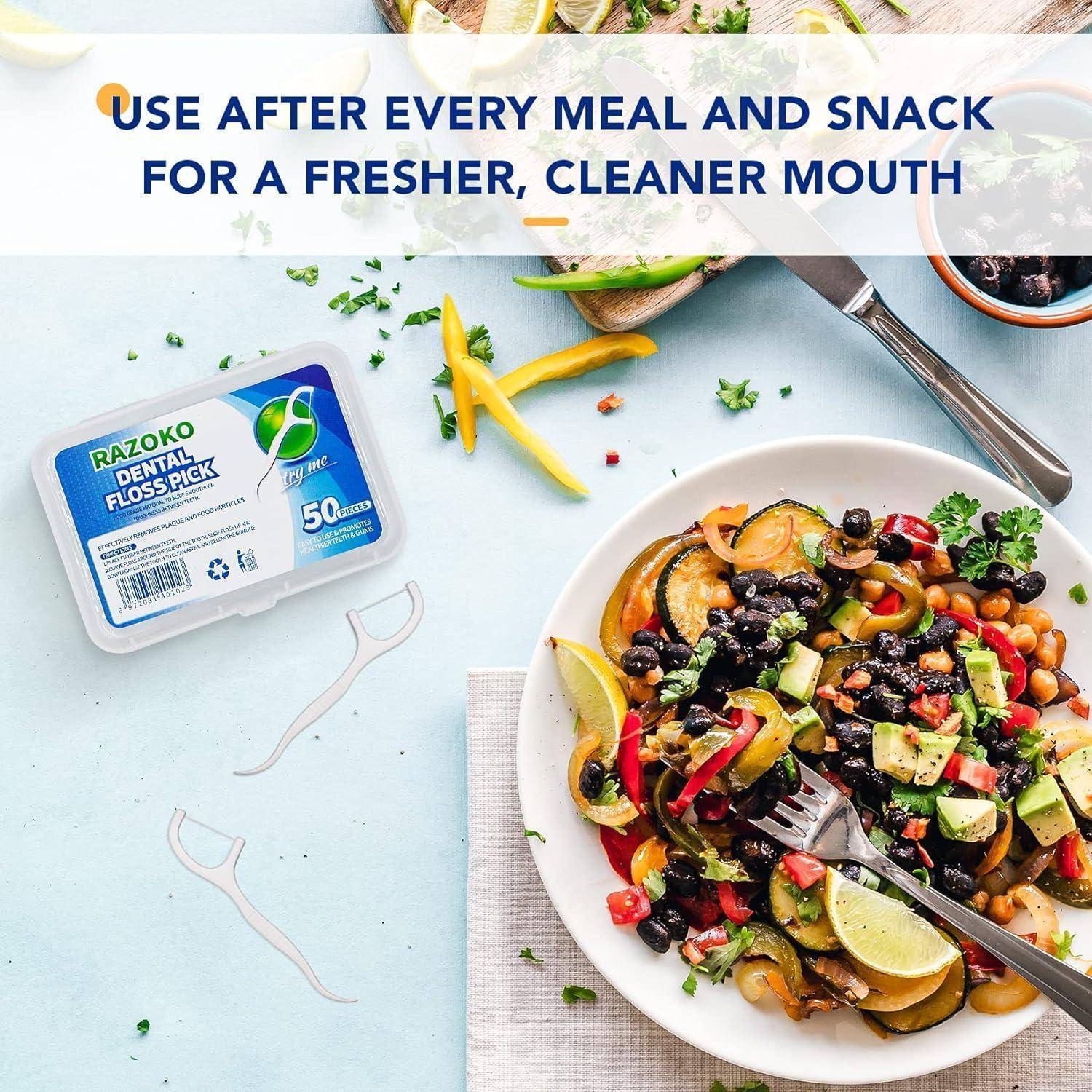 Zahnseide Sticks Einwegzahnseide Dental Floss Interdental Flosser 300