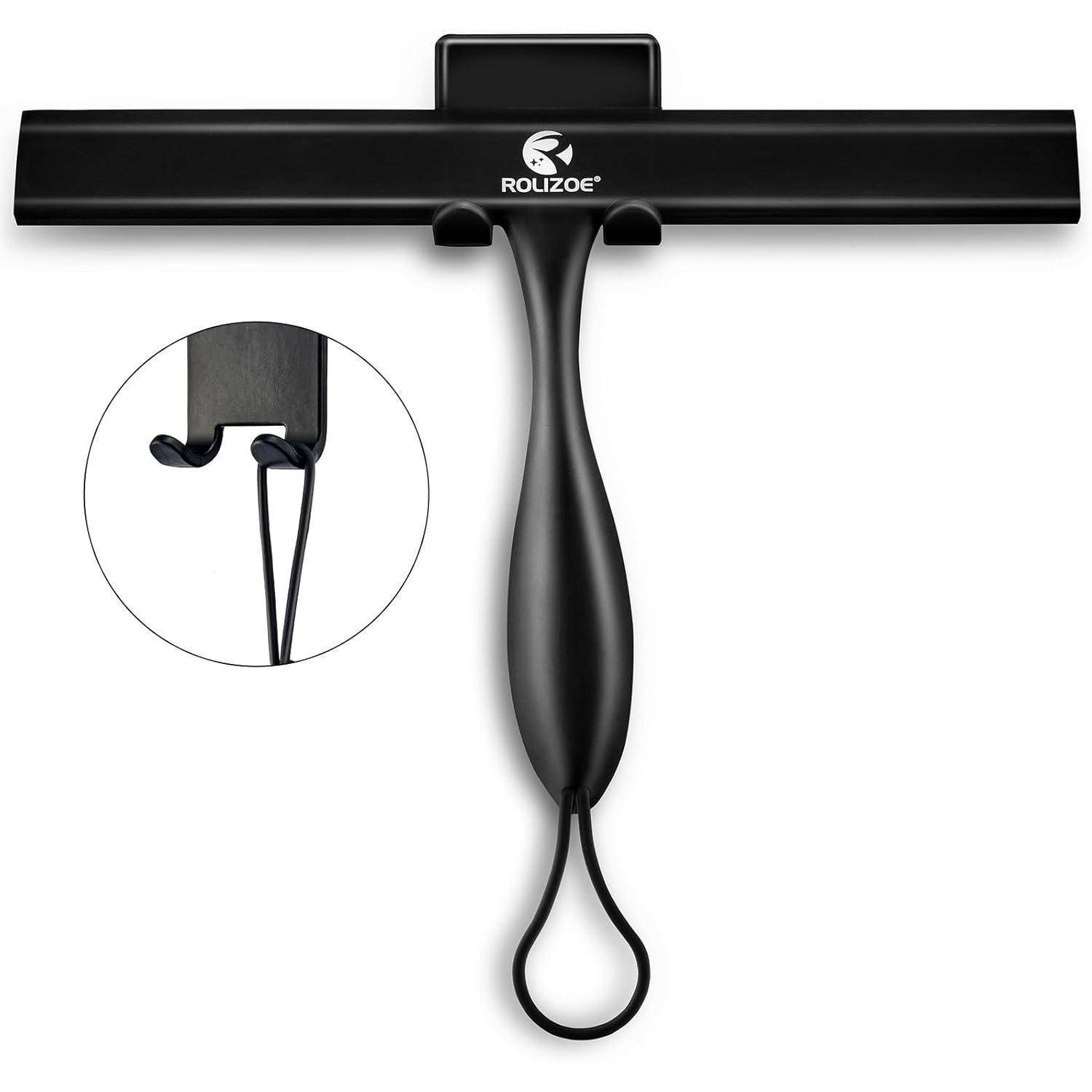 Duschabzieher Silikon mit Halterung 27.9cm Anti-Rost Abzieher Dusche