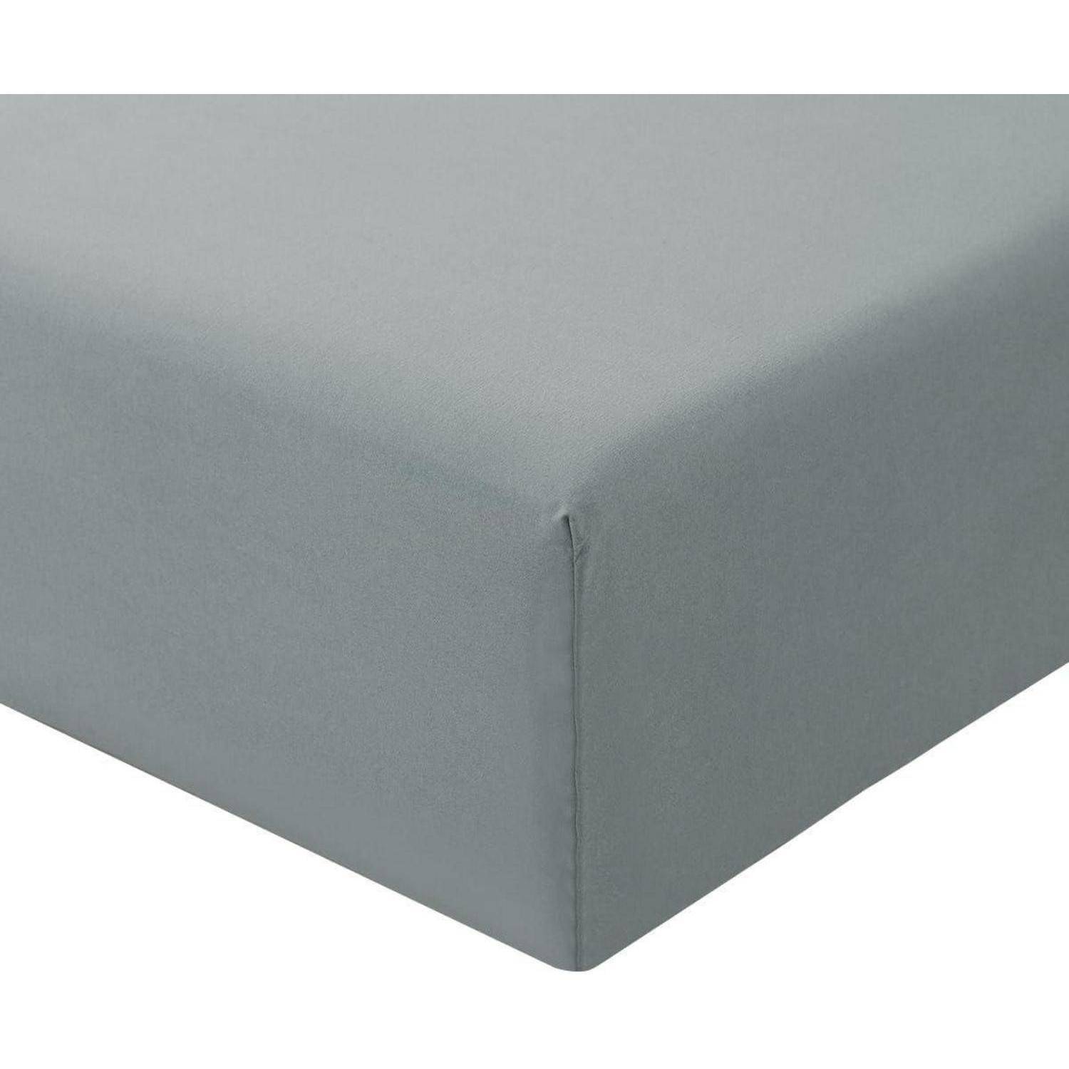 Spannbettlaken 140x200cm Grau Mikrofaser OekoTex 140x200 01 Hellgrau