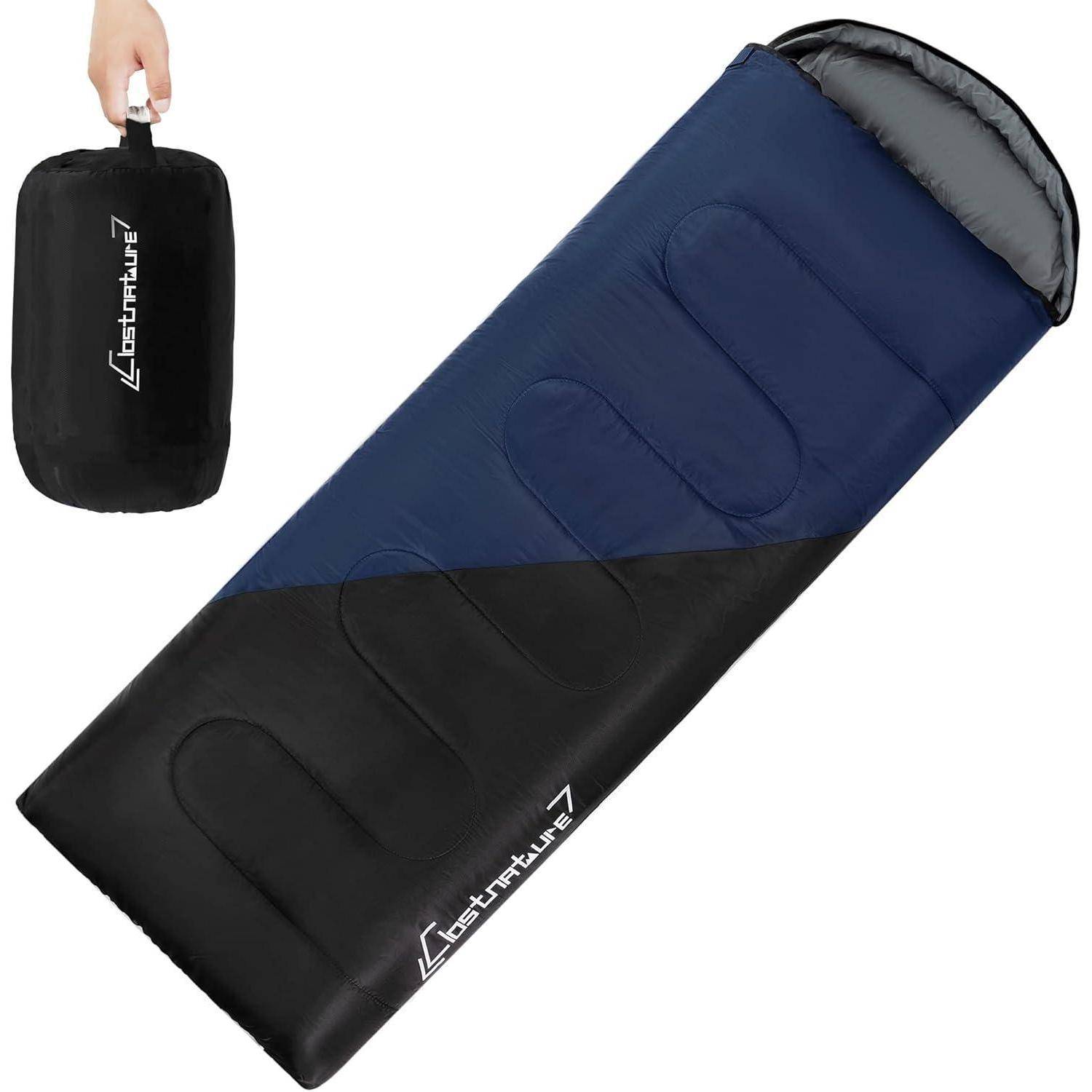 Schlafsack Camping Outdoor Reißverschluss Packmaß Schwarz 1.3 KG