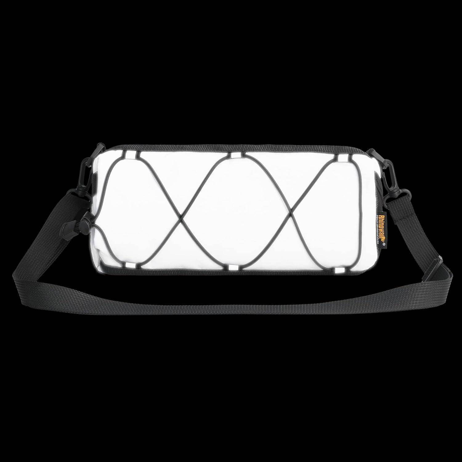 Lenkertasche Fahrradtasche Schultergurt Rennrad Reflektierendes Grau