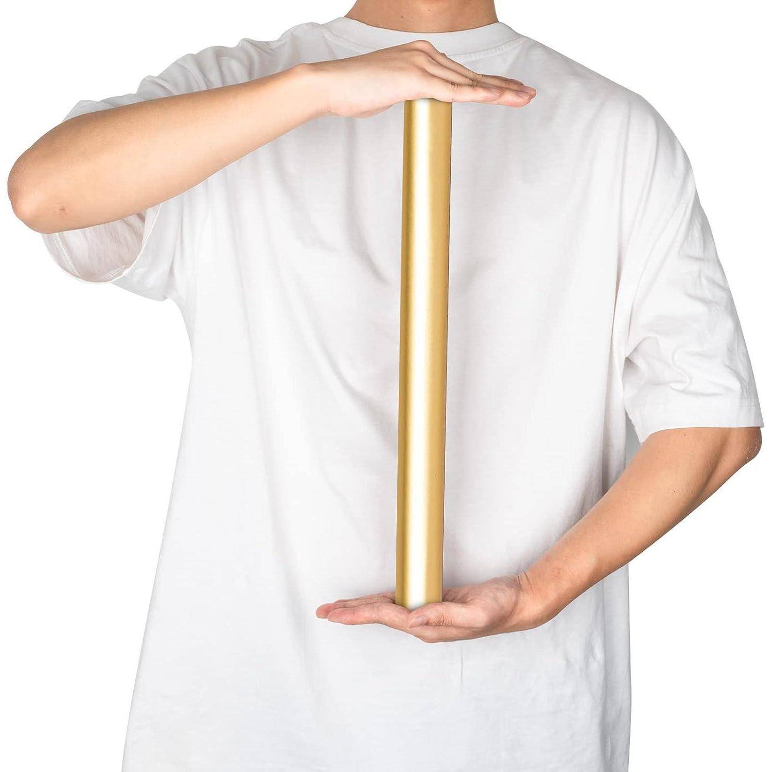 Geschenkpapier Metallic Minirolle 44 cm 10 m Hochzeit Golden