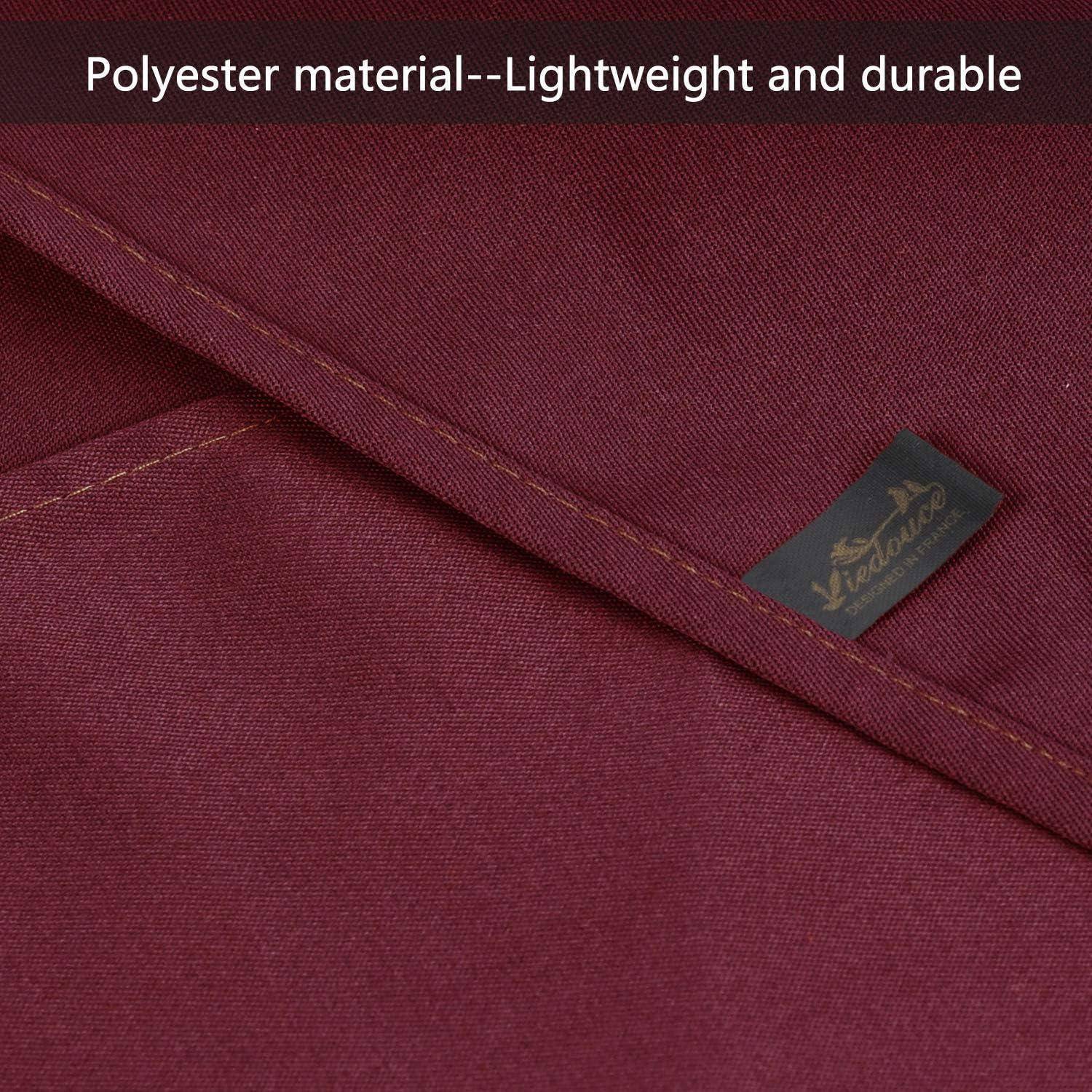 Schürze Wasserdicht 2 Taschen Kochschürze Grillschürze Chef Kurz Rot