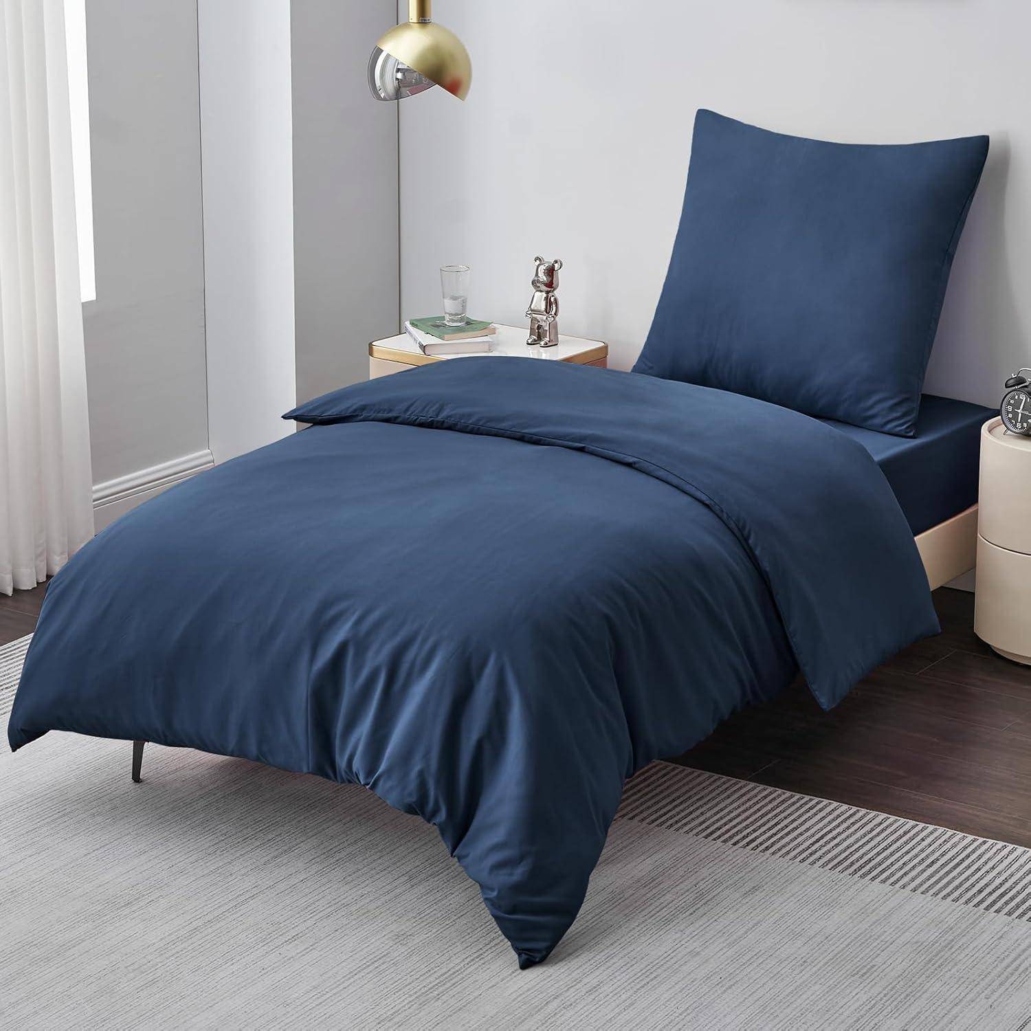 Bettwäsche 155x220 2tlg Mikrofaser 155x220cm+80x80cm 05 Blau
