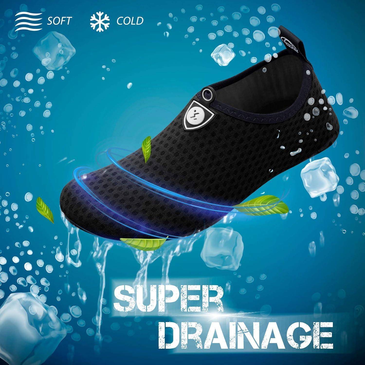 Wasserschuhe Damen Herren Kreisförmig Schwarz 1 34 35 EU