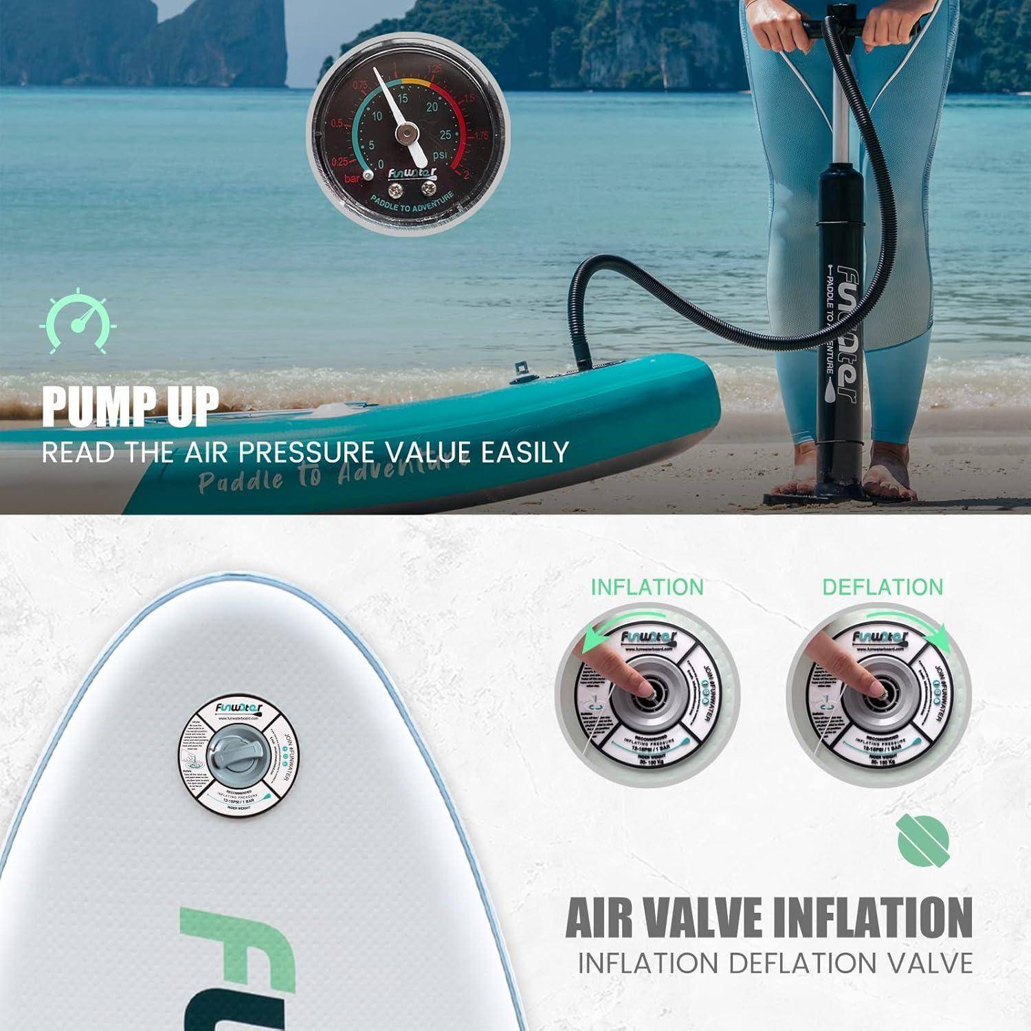 Aufblasbares Stand Up Paddling Board SUP Paddle Board mit Zubehör für