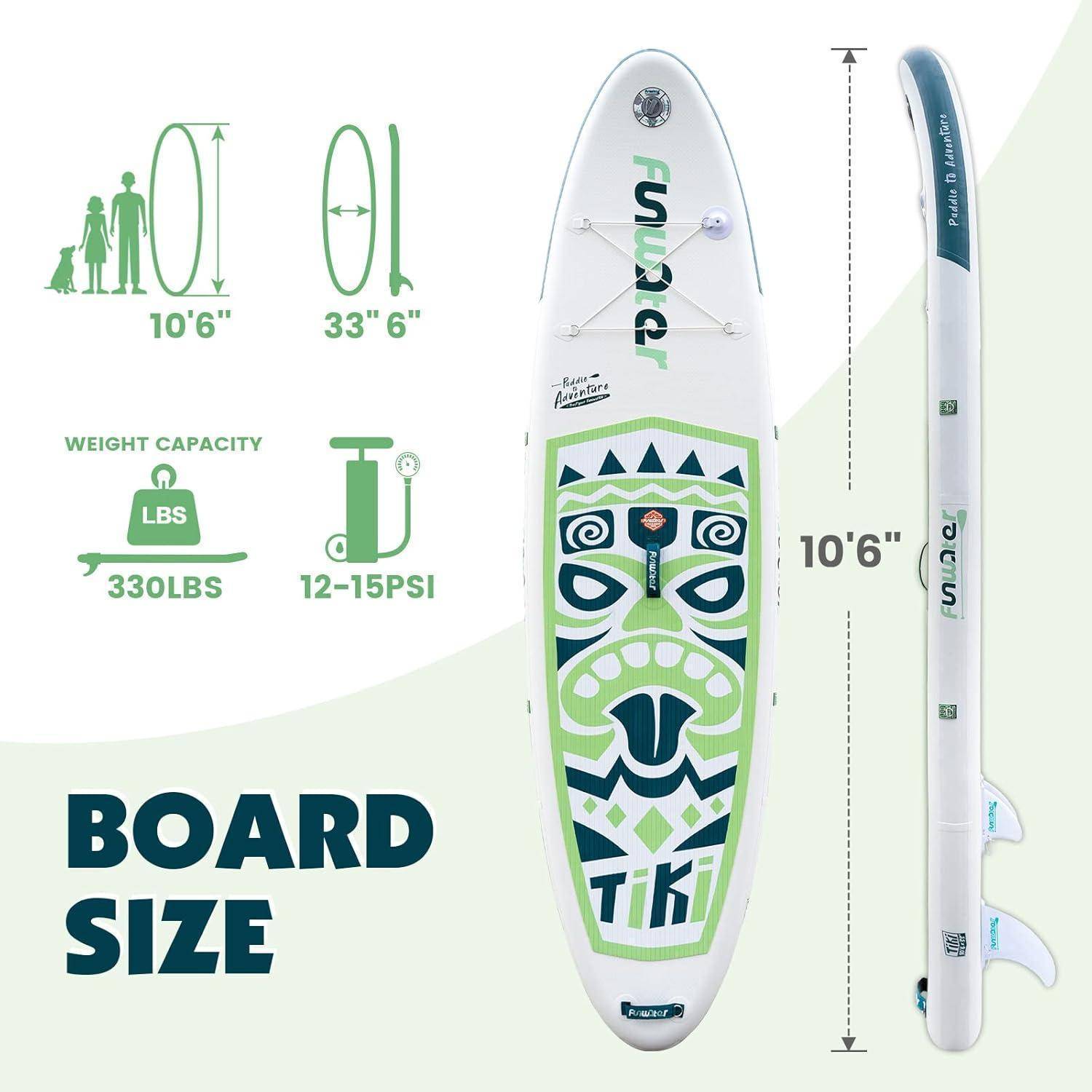 Aufblasbares Stand Up Paddling Board SUP Paddle Board mit Zubehör für