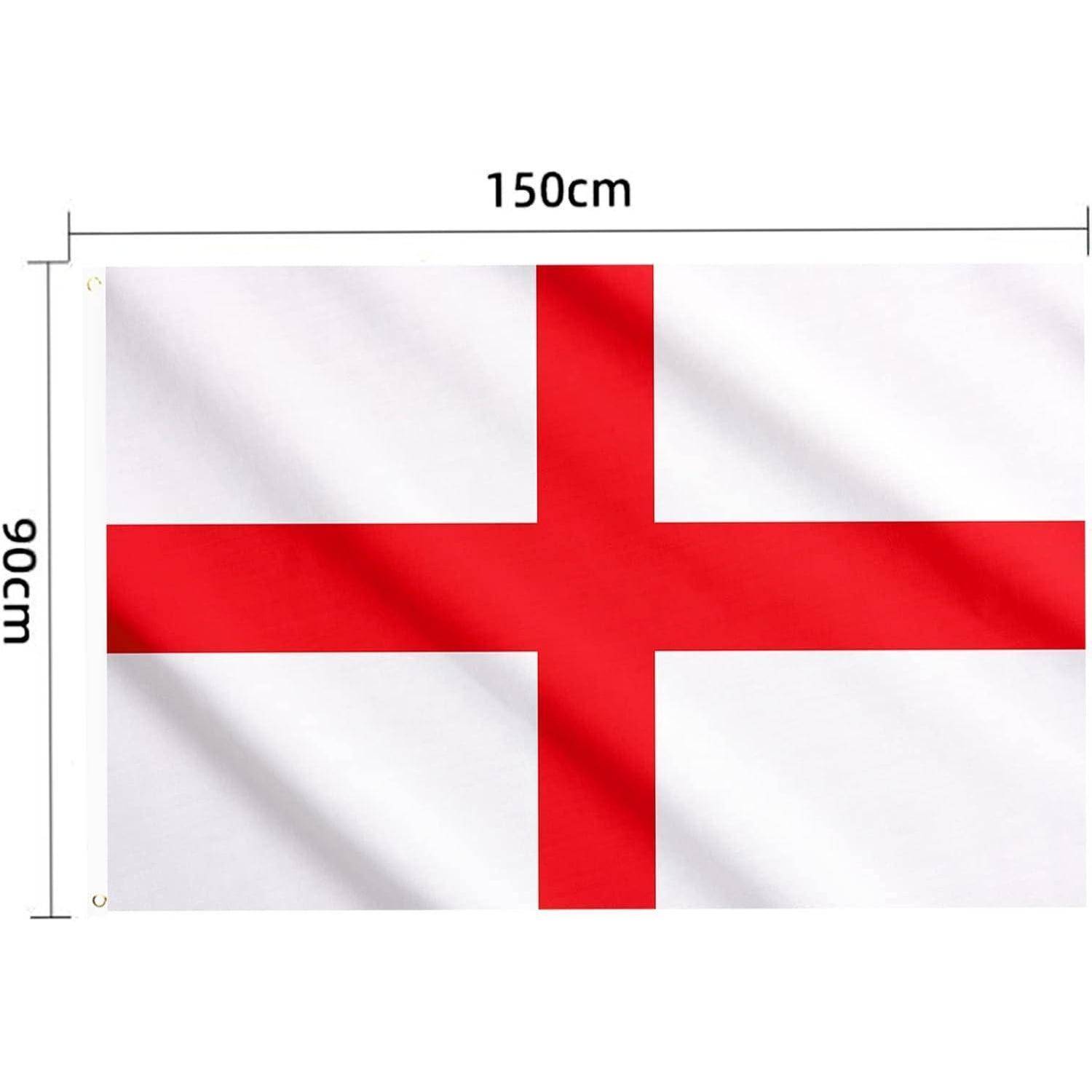 Flagge 150x90cm England St Georges Kreuz 4 Stück England Flagge
