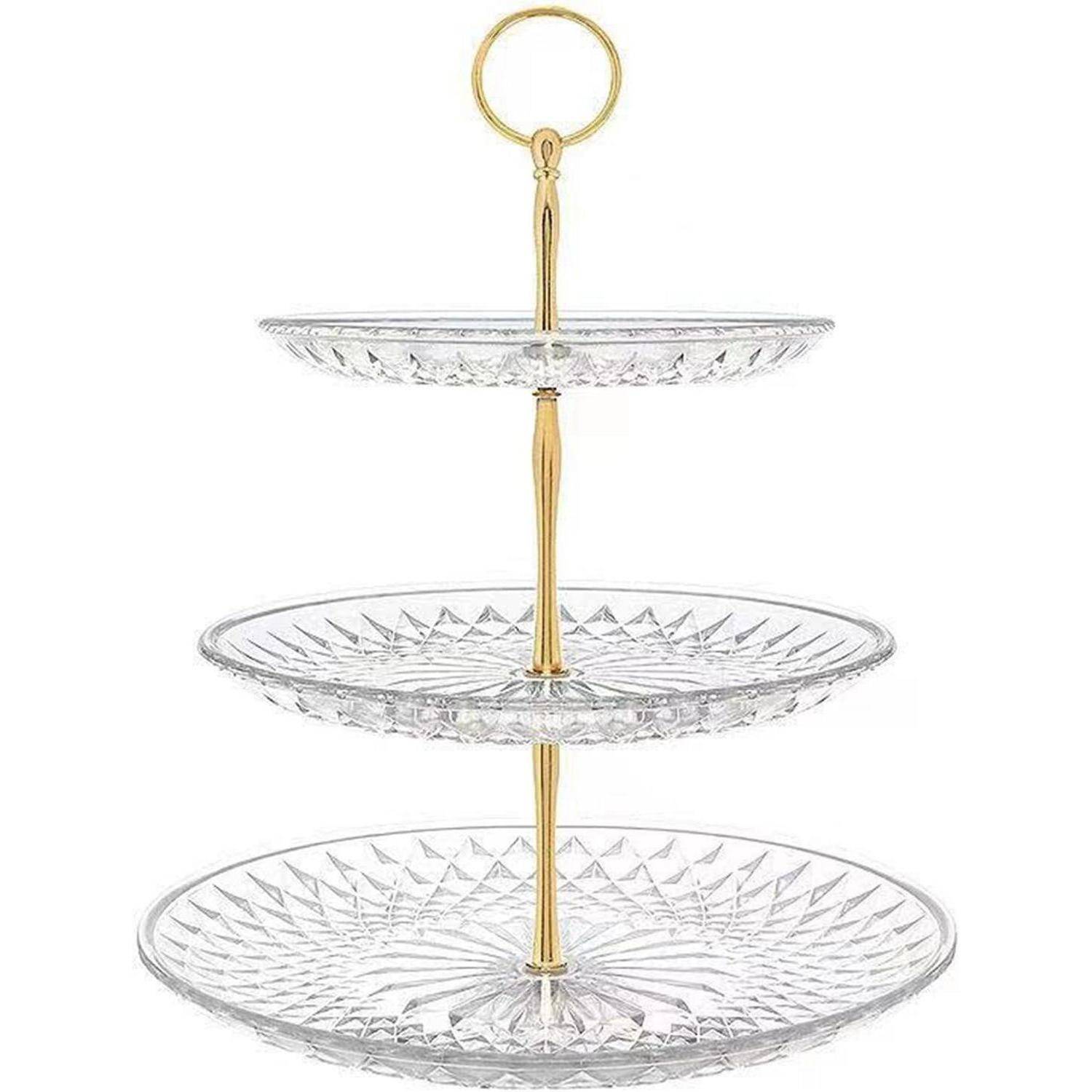 Dessert Stand 3stufig Cupcake Obst Hochzeit Dekoration Transparent