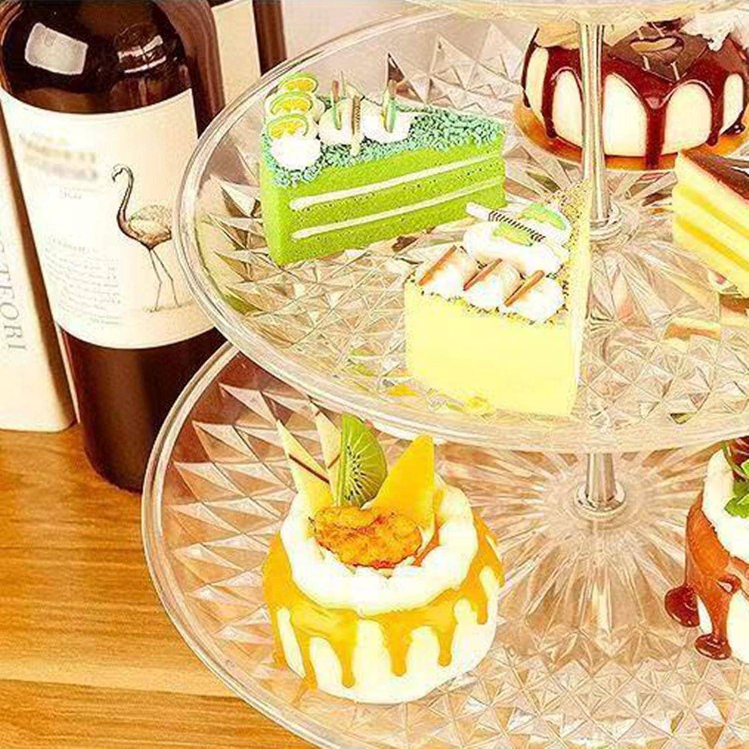 Dessert Stand 3stufig Cupcake Obst Hochzeit Dekoration Transparent