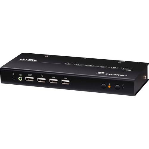 ATEN CS742H 2-Port USB 4K HDMI Dual Display KVMP Switch Signalsteuerung KVM KVM Switches