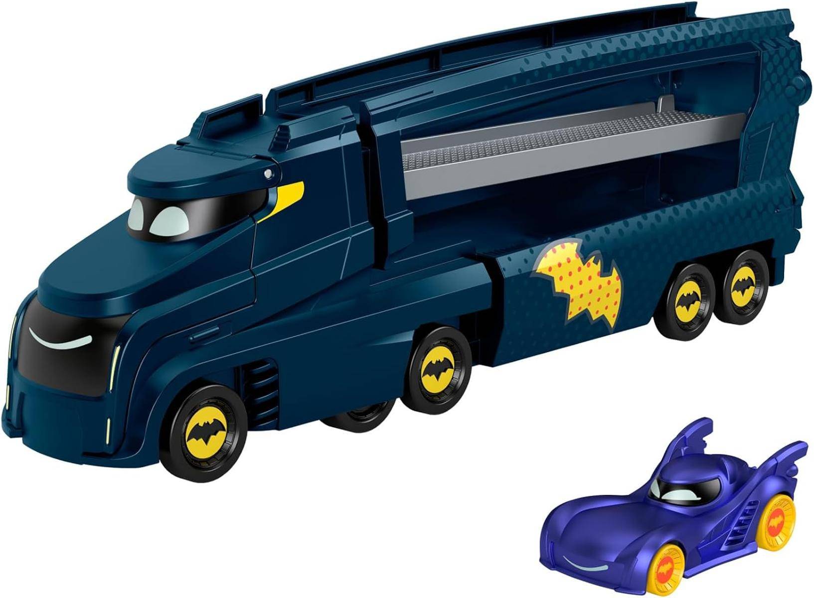 Fisher-Price DC Batwheels Spielzeug-Transporter und Auto Batmobil 1:55 3+ HMX07