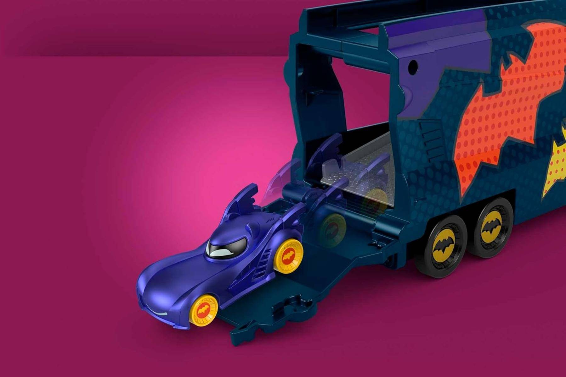 Fisher-Price DC Batwheels Spielzeug-Transporter und Auto Batmobil 1:55 3+ HMX07