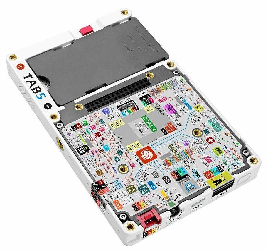 M5Stack Tab5 IoT-Kit ESP32-P4, Wi-Fi 6, 5-Punkt-Touch, 2MP Kamera, USB-A/C, RS-485, ohne Akku