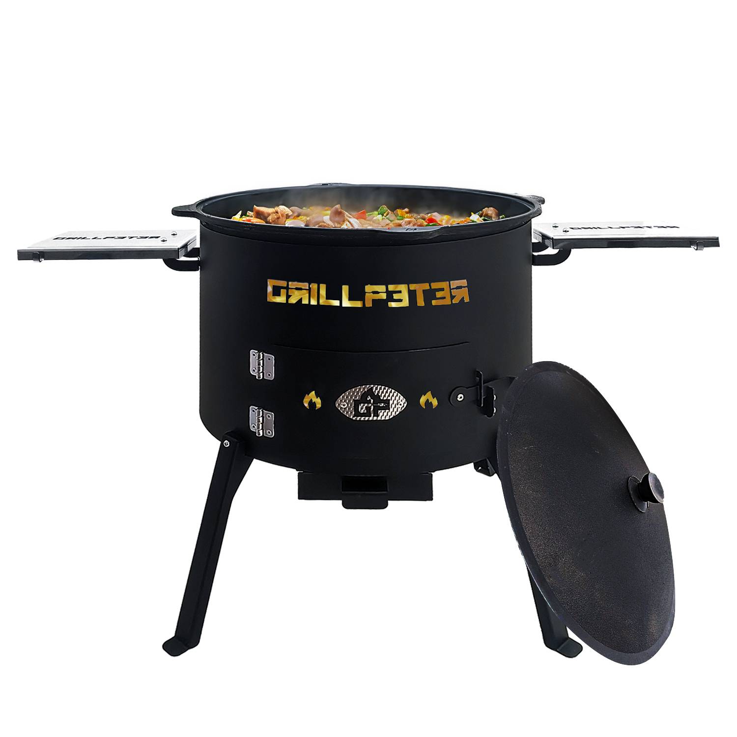 Utschak Nurlan Ø50 cm Kazan 22L Gusseisen Ablageset