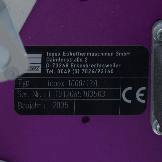 topex Thermo-Transfer Etikettiermaschine (1000/12/L)