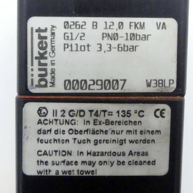 bürkert Membransteuerventil Typ 0262 (00029007)