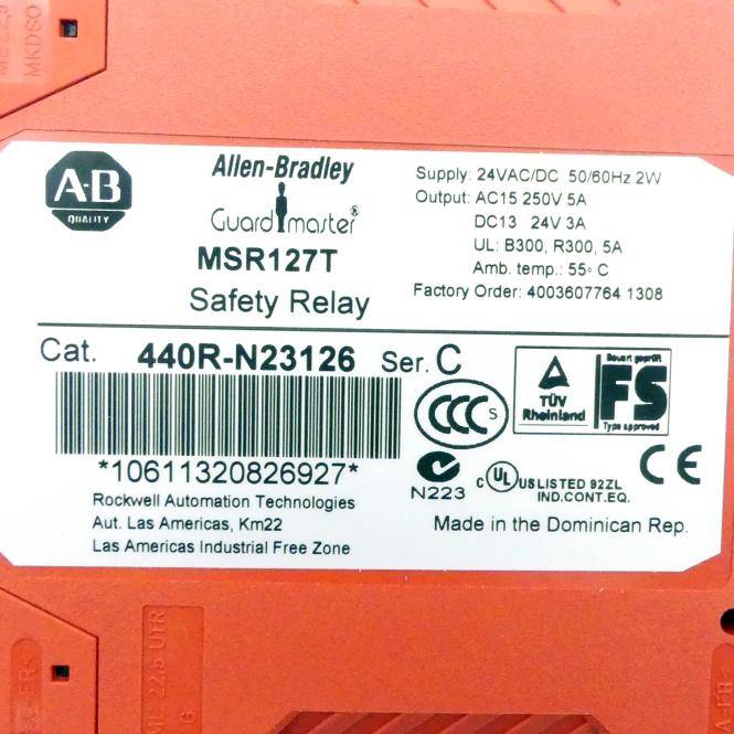 Allen-Bradley Sicherheitsrelais MSR127T MSR127T (440R-N23126)