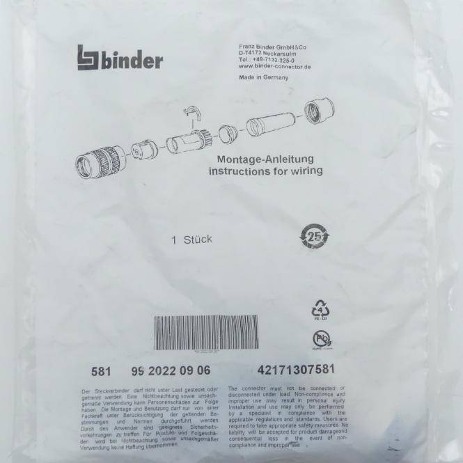 binder Rundsteckverbinder (581 99 2022 09 06)