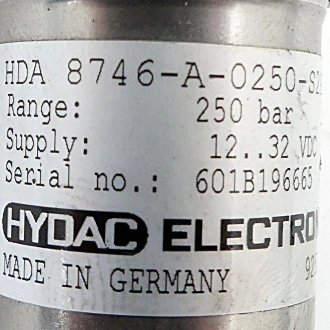 HYDAC Sensor (HDA 8746-A-0250-S2PD-000)