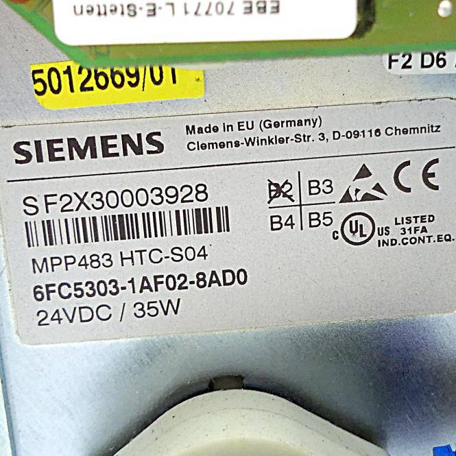 Siemens Maschinensteuertafel MPP483 HTC-S04 (6FC5303-1AF02-8DA0)