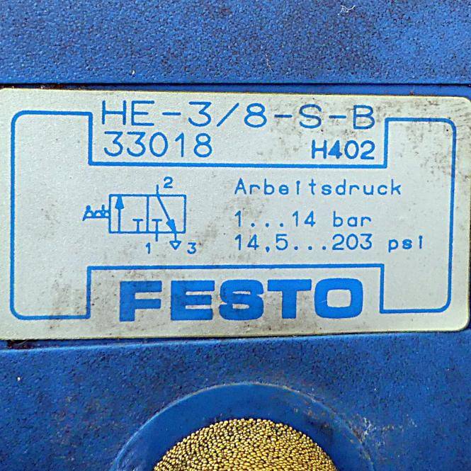 FESTO Einschaltventil HE-3/8-S-B (33018)