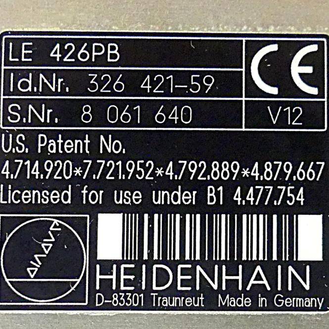 HEIDENHAIN Steuerung LE 426PB (326 421-59)