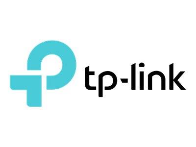 TP-Link-Logo mit einem stilisierten blauen 'tp'-Symbol auf der linken Seite und dem Markennamen 'tp-link' in schwarzer Kleinschrift auf der rechten Seite.
