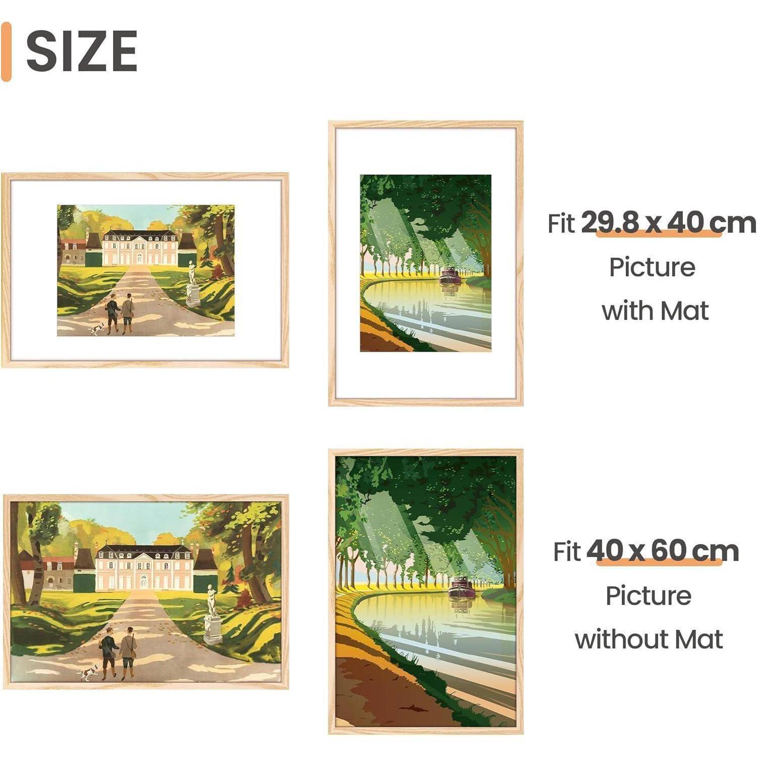 Bilderrahmen 40x60 3er Pack Poster Bilder Fotos 40x60cm Natur