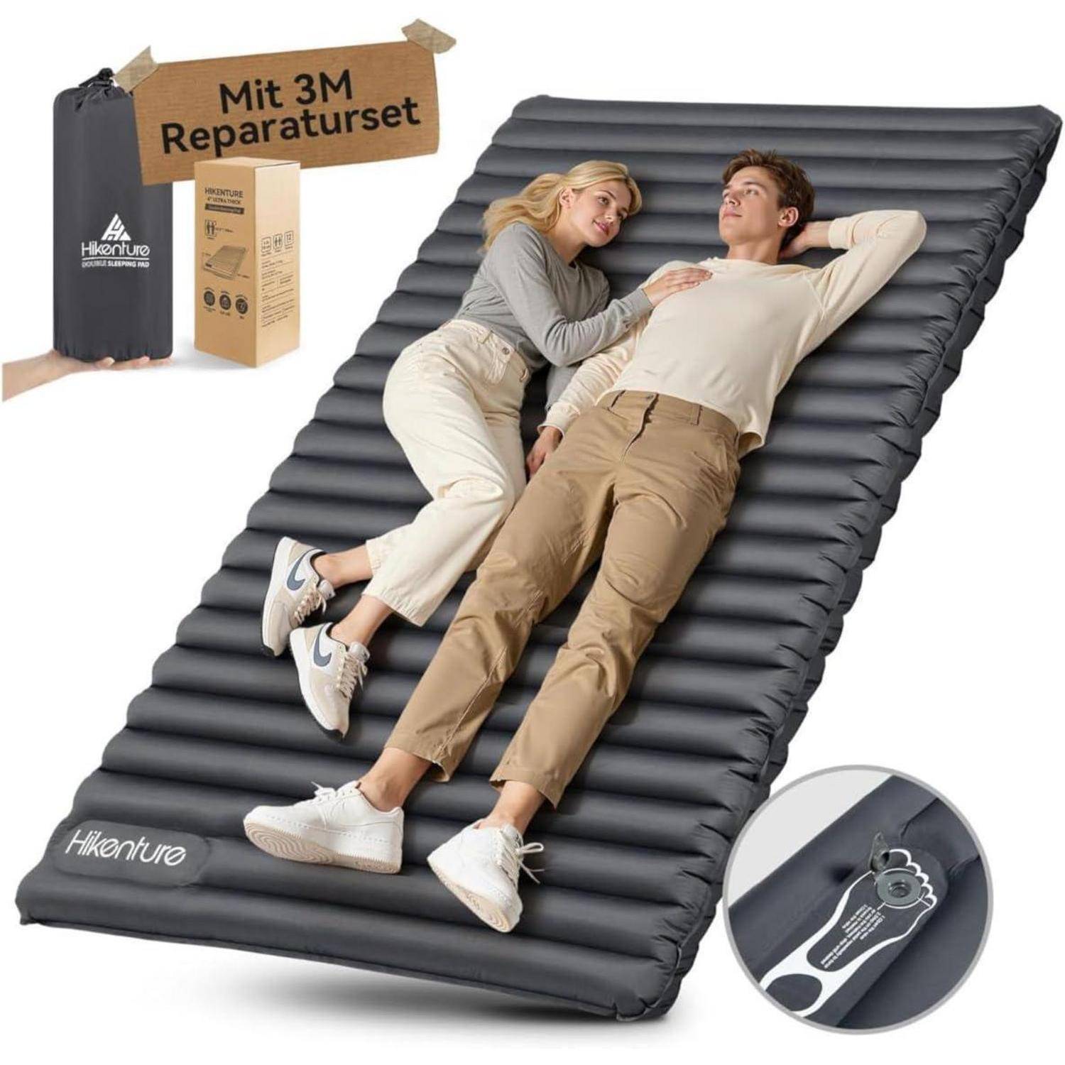 Doppel Isomatte Ultraleicht 10CM Campingmatte für 2
