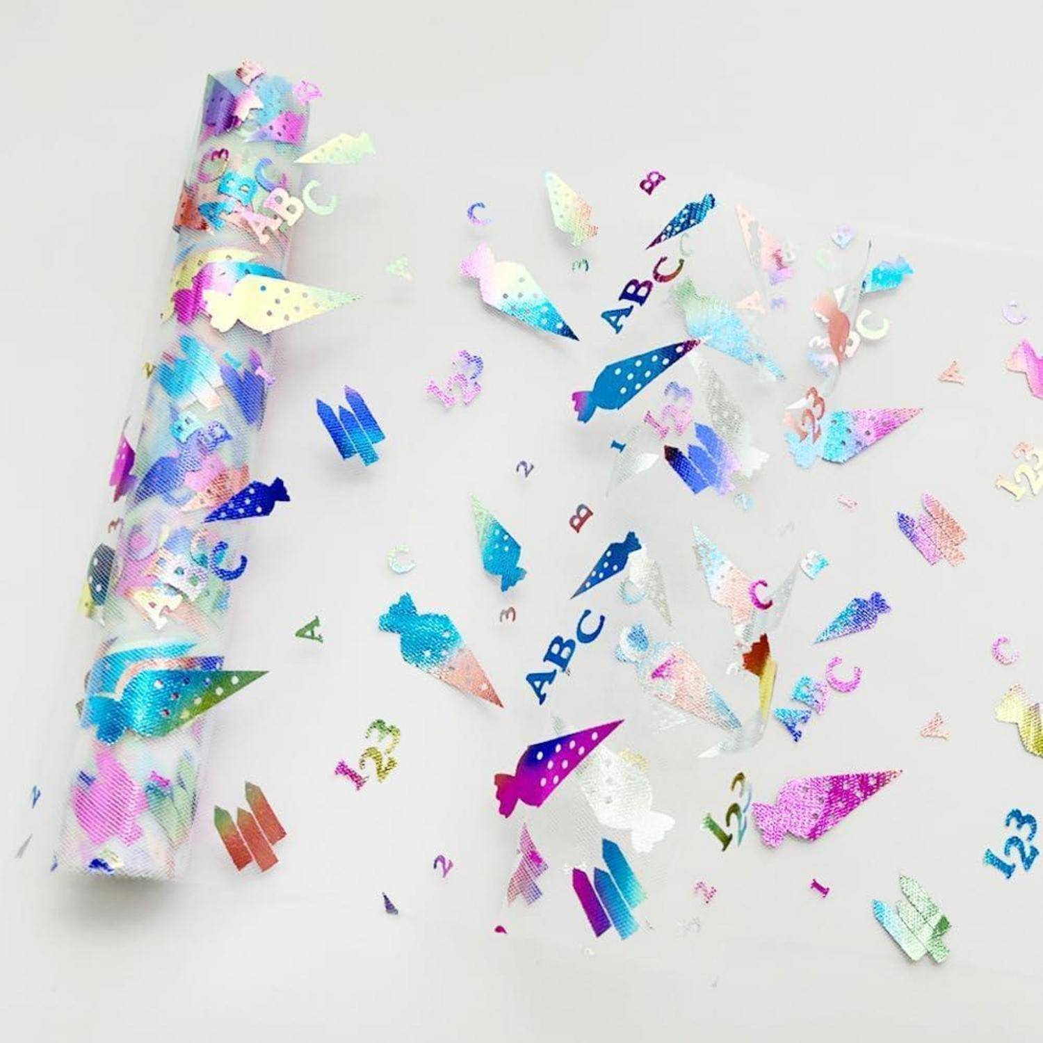 Tischläufer Einschulung Schulanfang Deko Mädchen Junge 28 cm Blau
