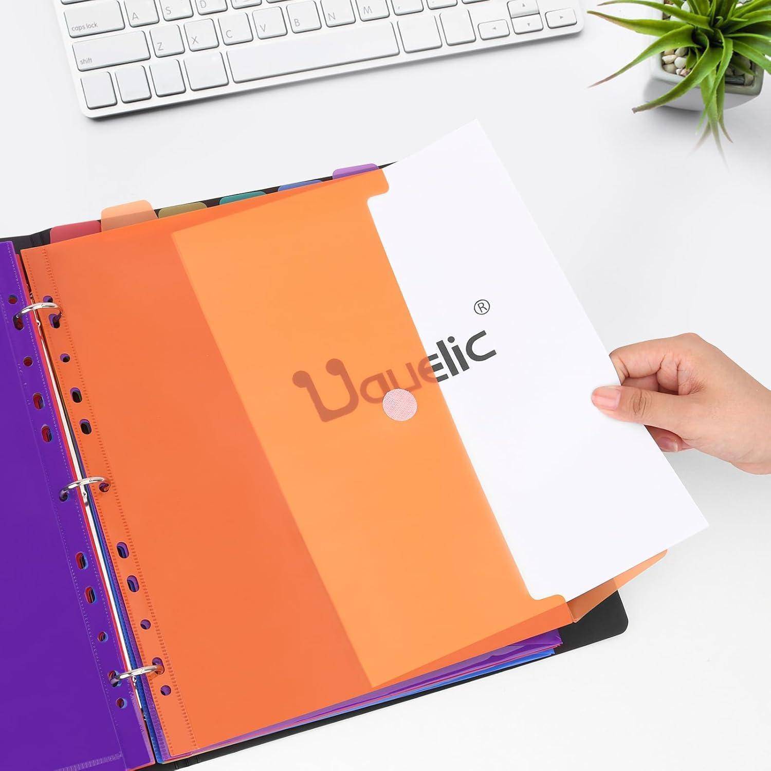 A4 Ringordner Organizer mit 24er Dokumentenmappe - 2 Stück Schwarz