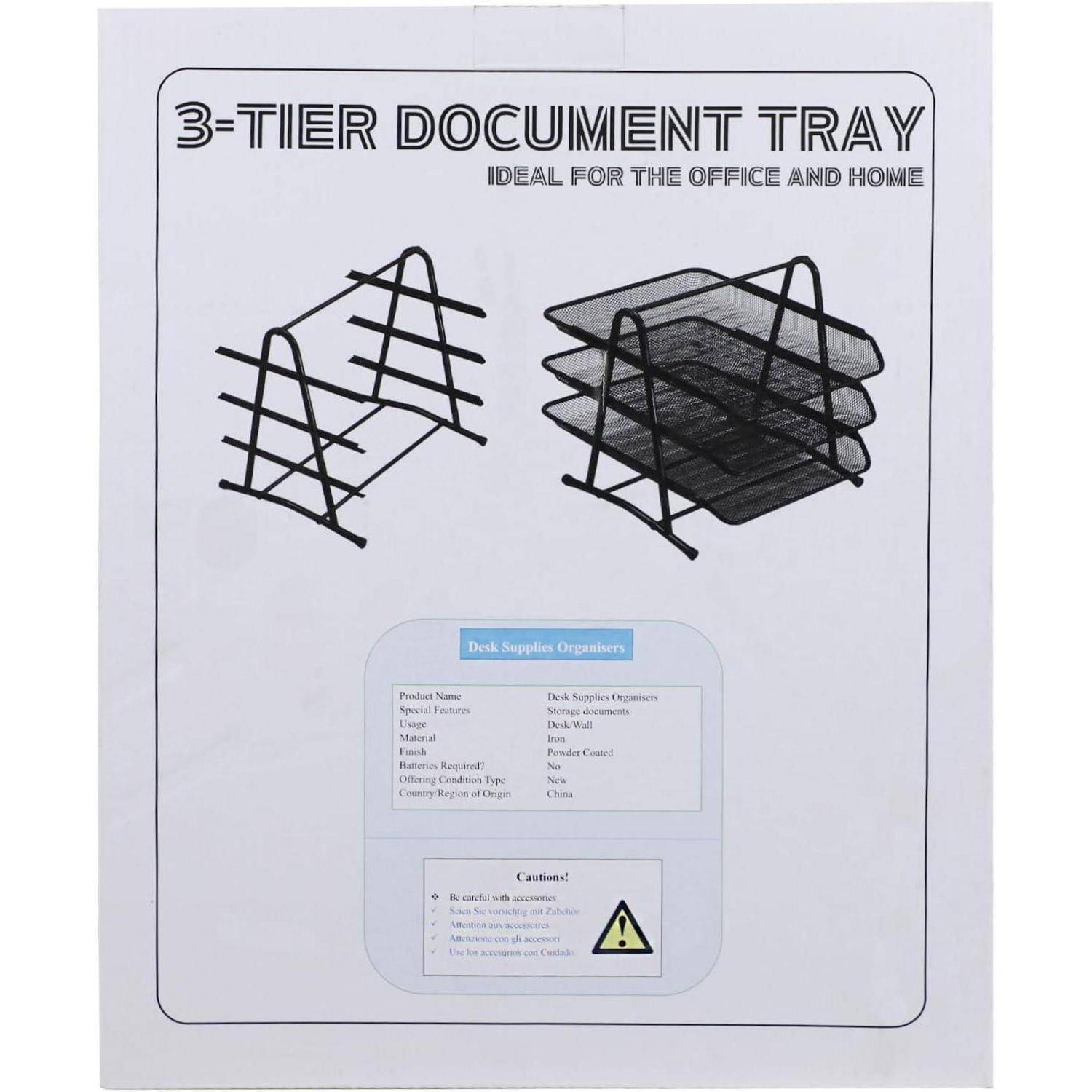 Schiebe-Briefablage Aktenablage Schreibtisch Papierablage Organizer A4