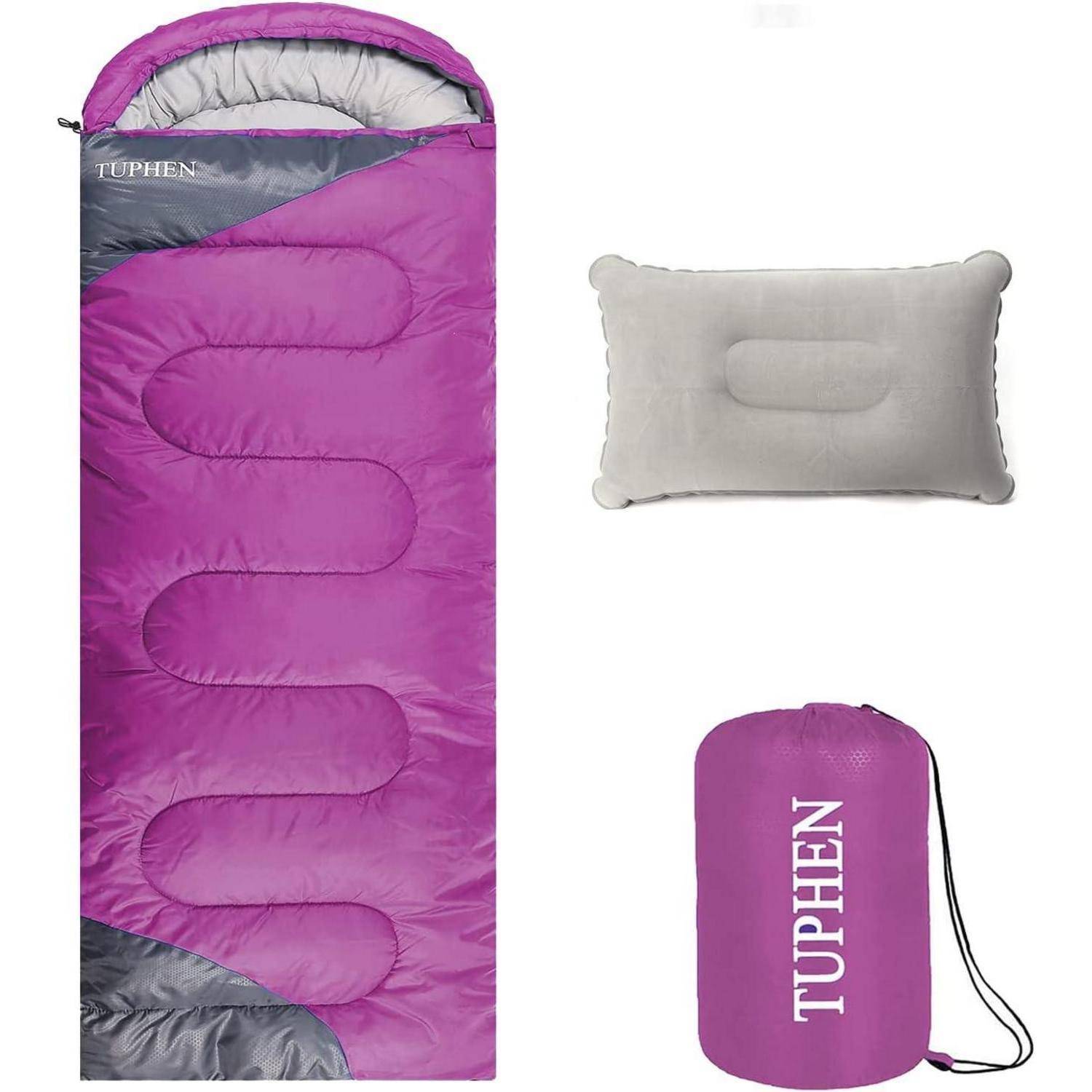 Schlafsack 3-4 Jahreszeiten Camping Erwachsene Kinder wasserdicht