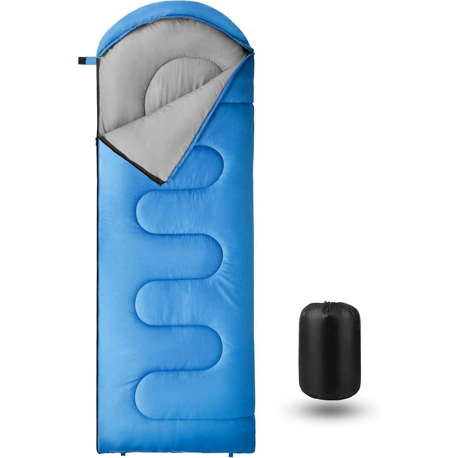Schlafsack 4 Jahreszeiten Deckenschlafsack Alle Jahreszeiten Blau