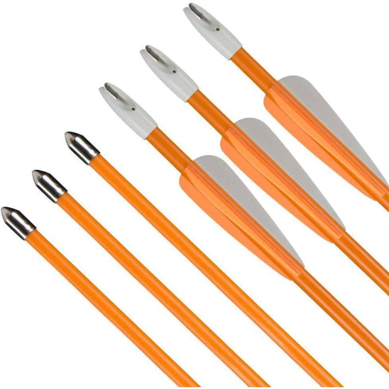 Pfeile Bogenschießen 28/26 Zoll Fiberglas Übungspfeile Anfänger Bogen