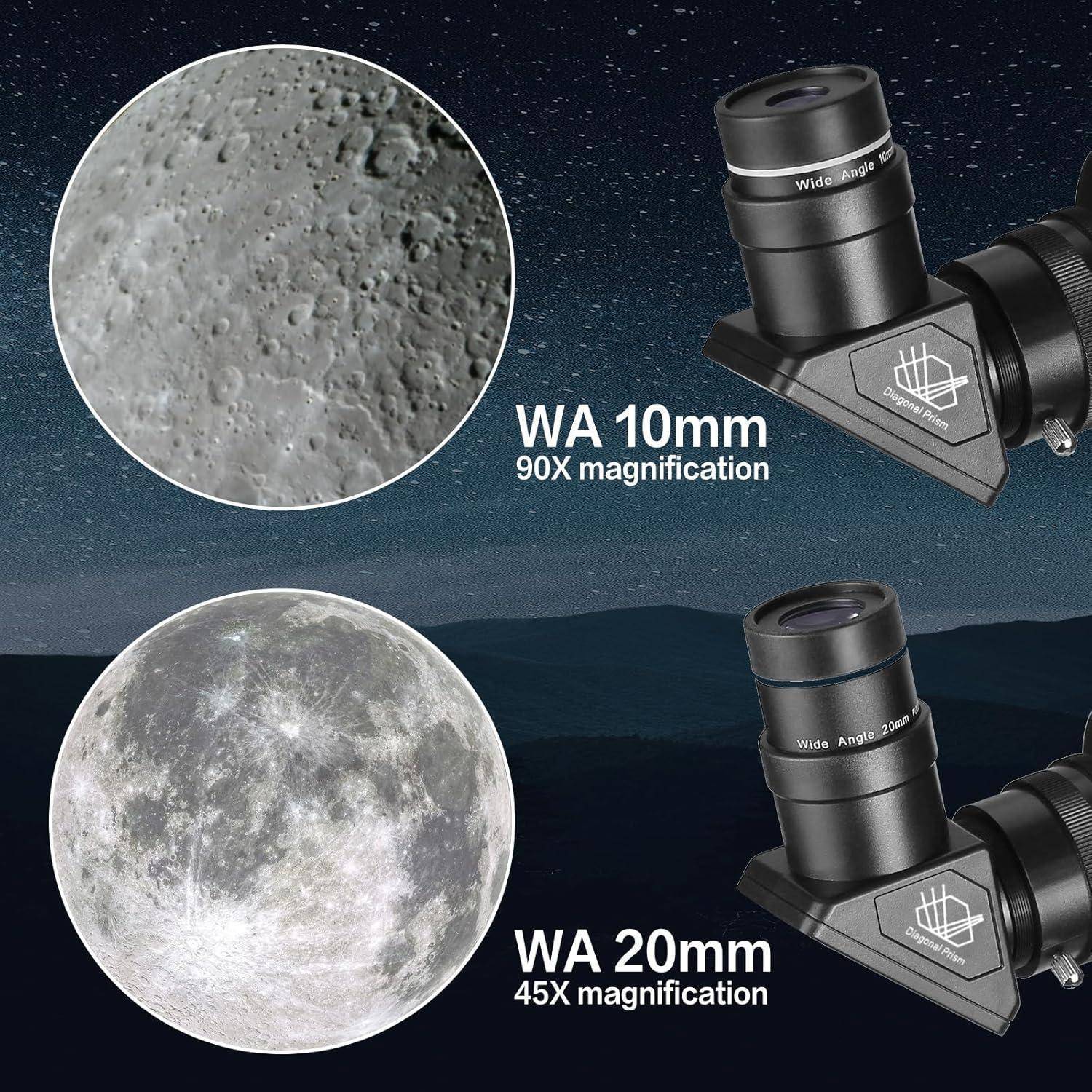 Teleskop 80mm 900mm Refraktor Astronomie Kinder-Anfänger Tragetasche
