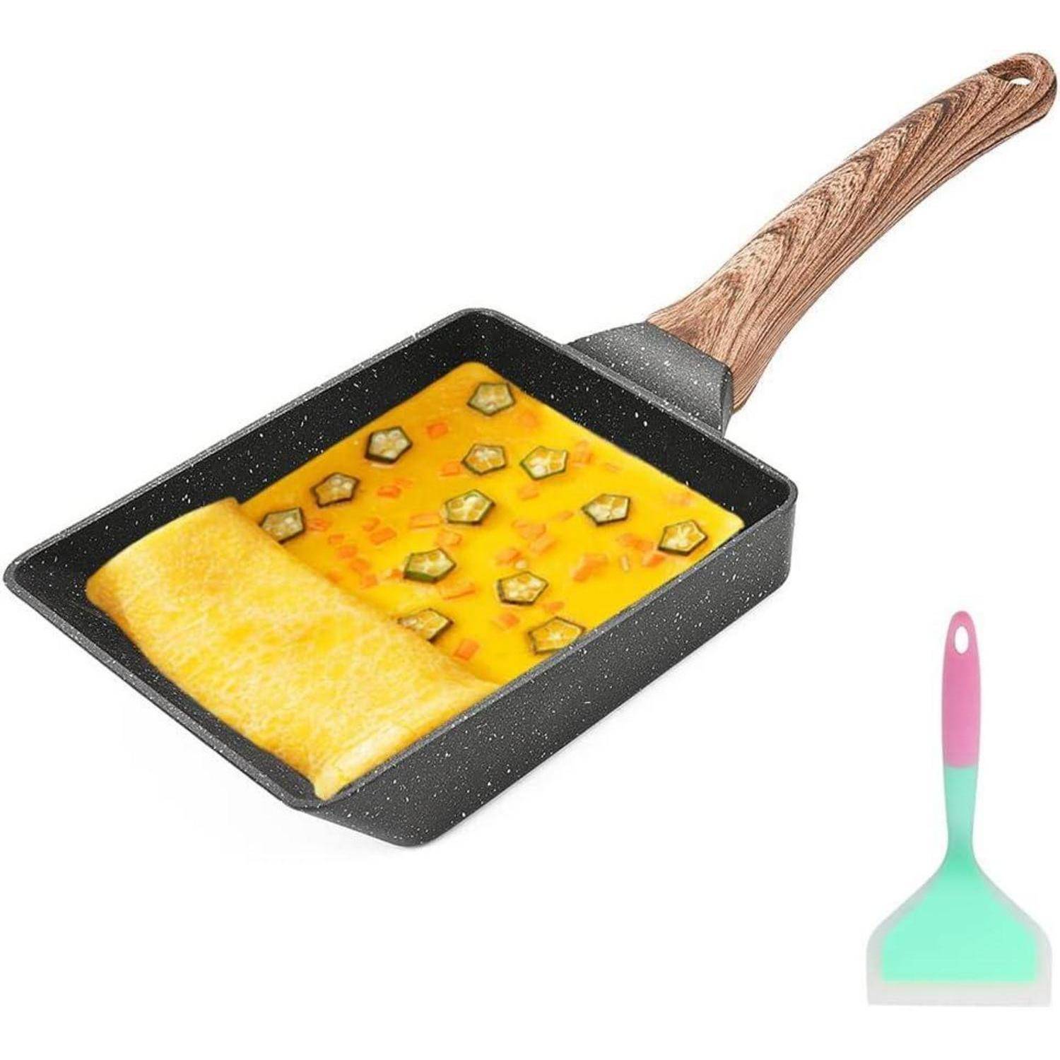 Bobikuke Tamagoyaki Pfanne Antihaft Aluminium Rechteckig Gasherd