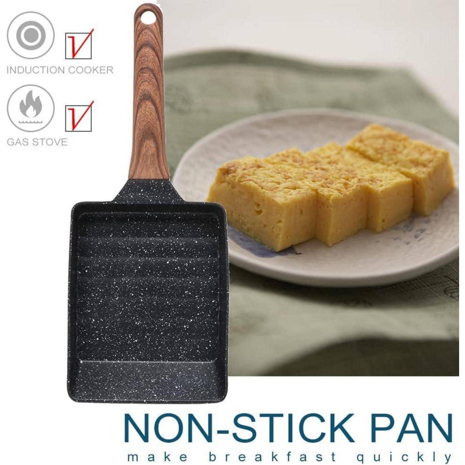 Bobikuke Tamagoyaki Pfanne Antihaft Aluminium Rechteckig Gasherd