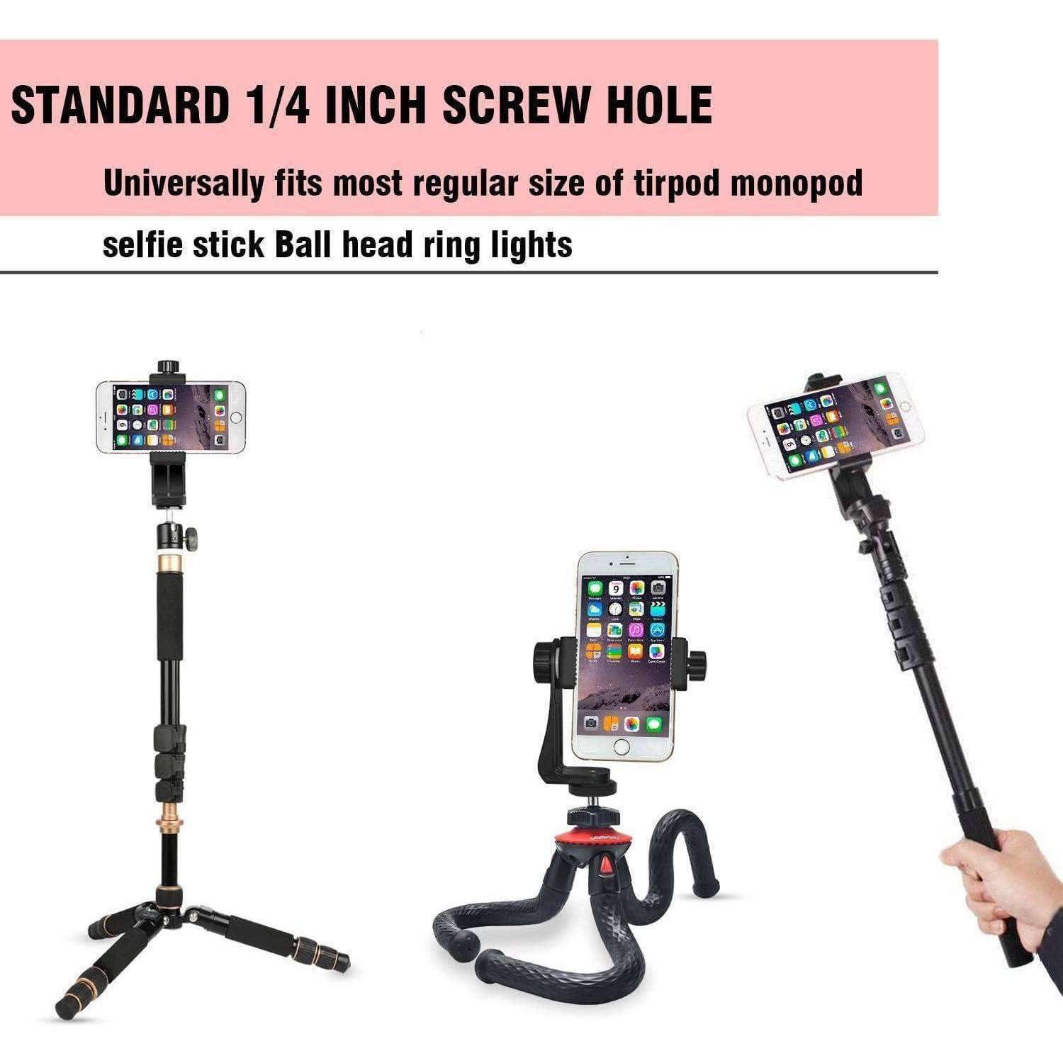 Stativhandyhalterung Handy Halterung Adapter Zubehör für Stativ Selfie