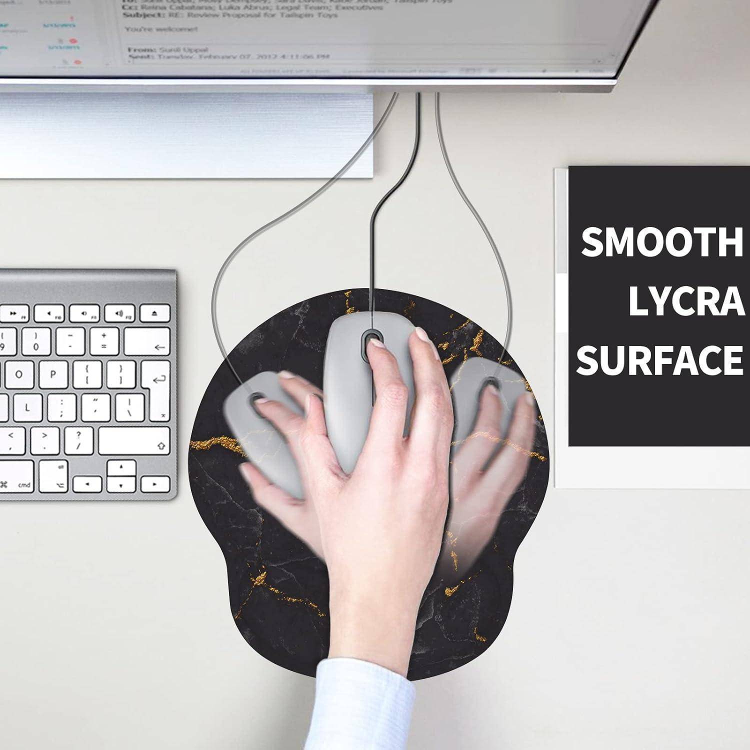 Ergonomisches Mauspad mit Gelkissen und Handauflage für Laptop Gaming