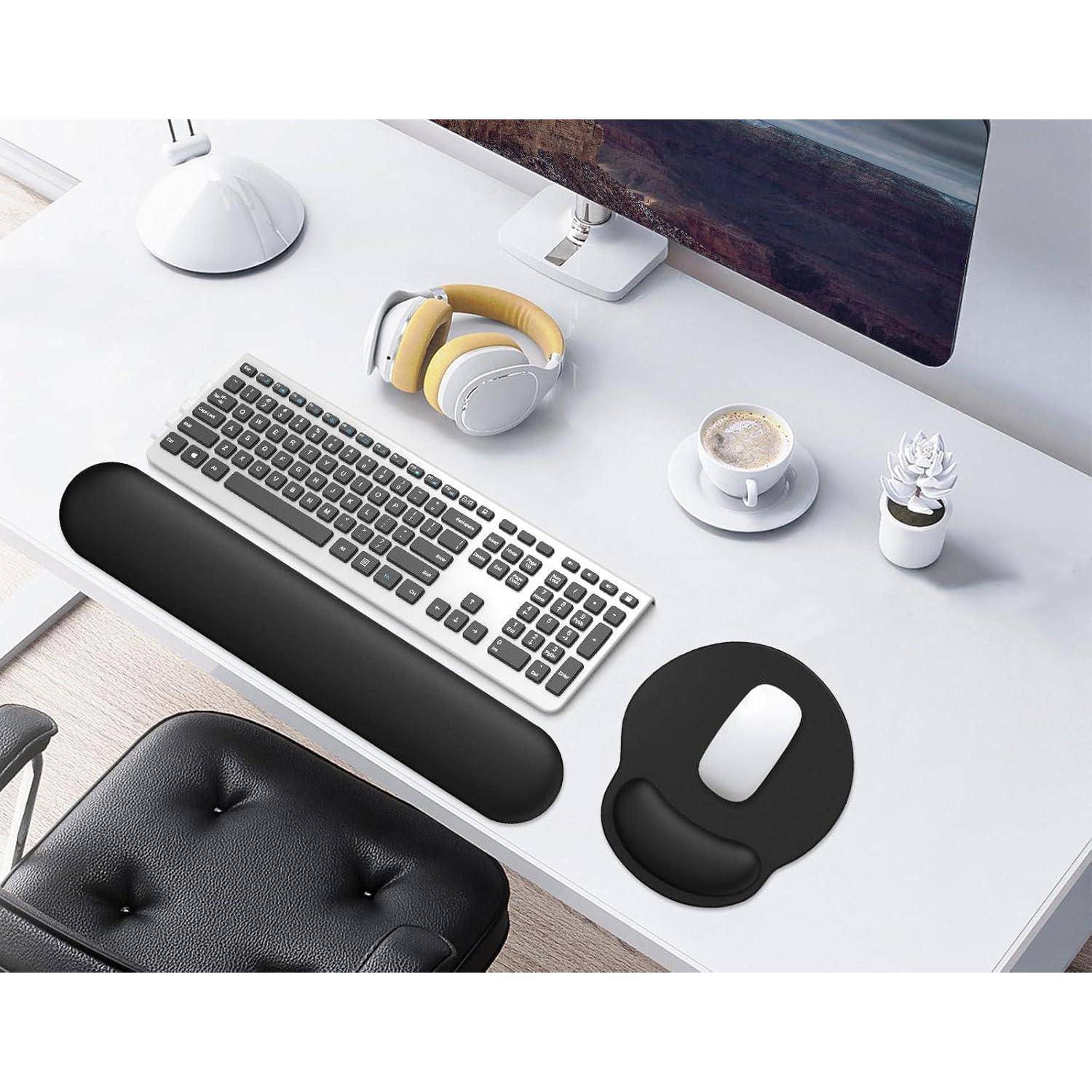 Ergonomisches Mauspad mit Handauflage und Handballenauflage Set