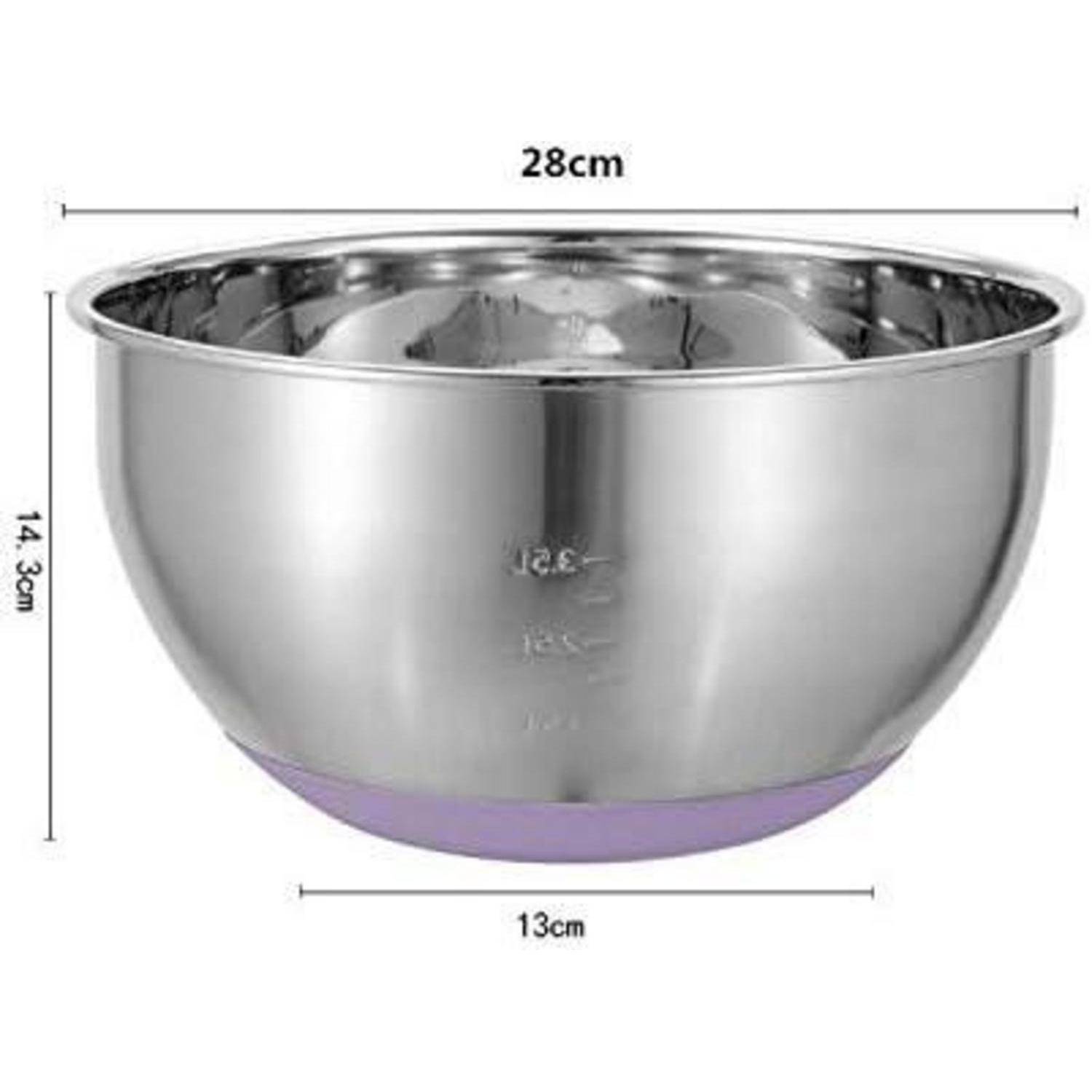 Küchenschüssel Edelstahl Multifunktional 28cm Rührschüssel