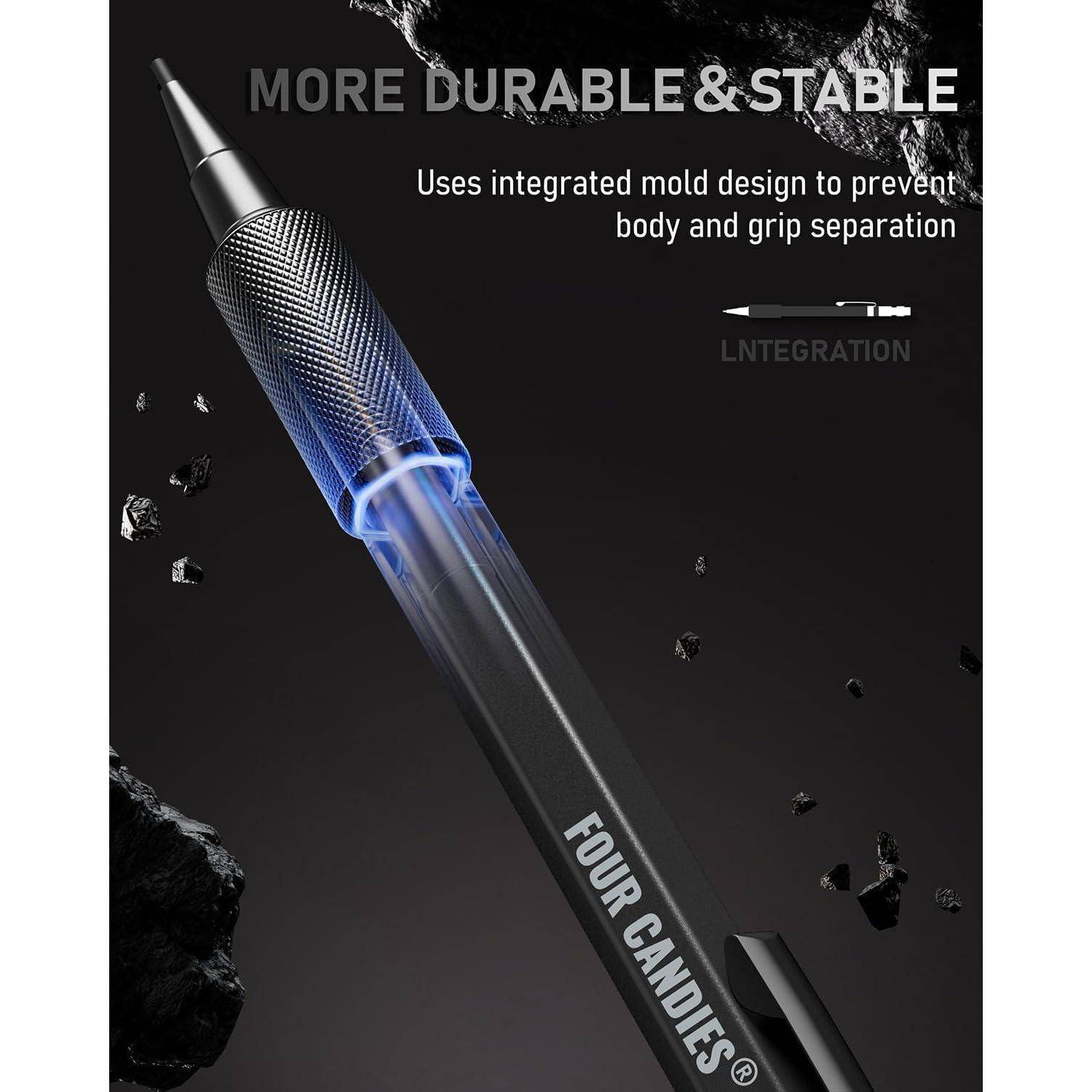 Druckbleistift Set 1,3mm Metall 24 Minen Radiergummi 6 Nachfüllungen
