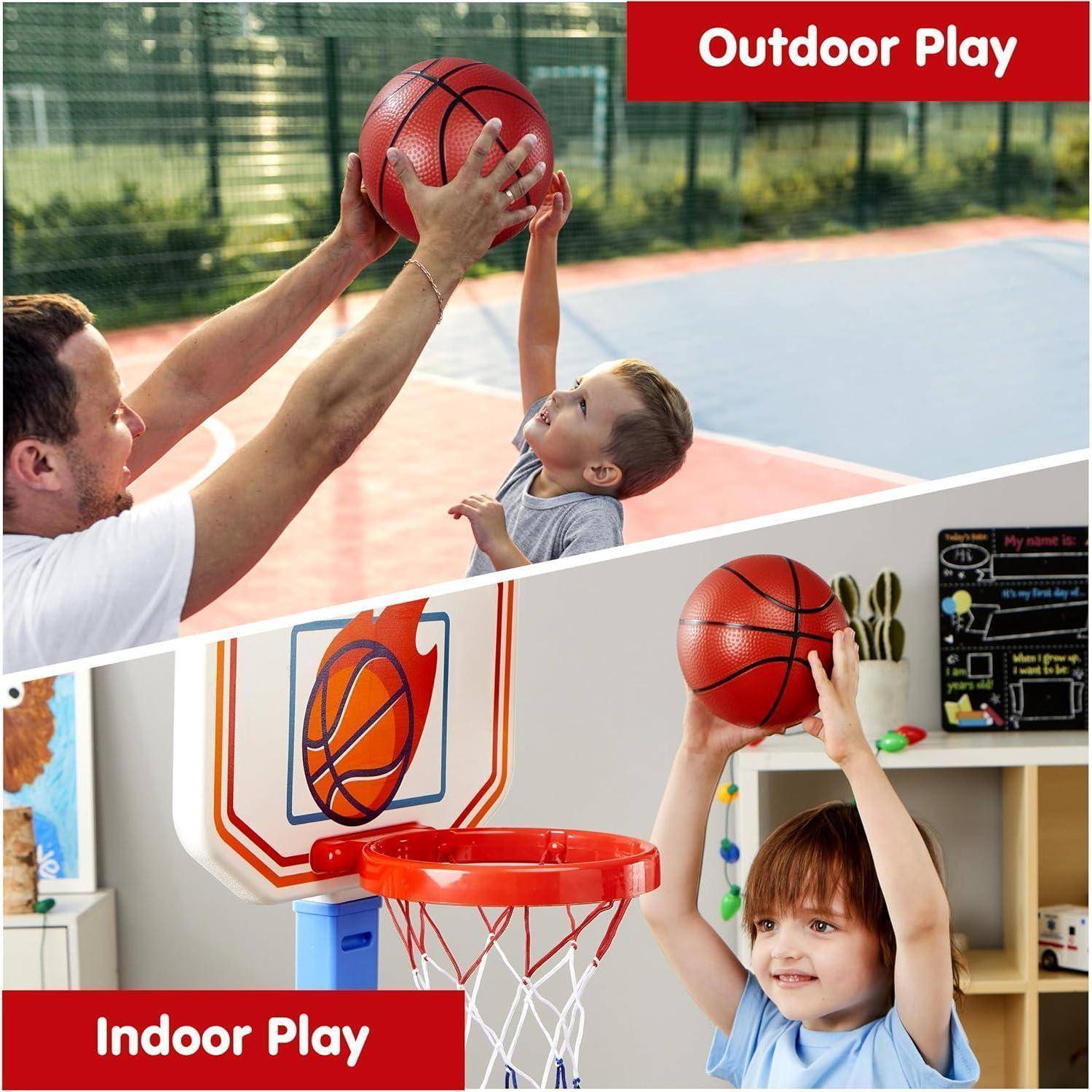 Kinder Basketballkorb mit Ständer Höhenverstellbarer Mini