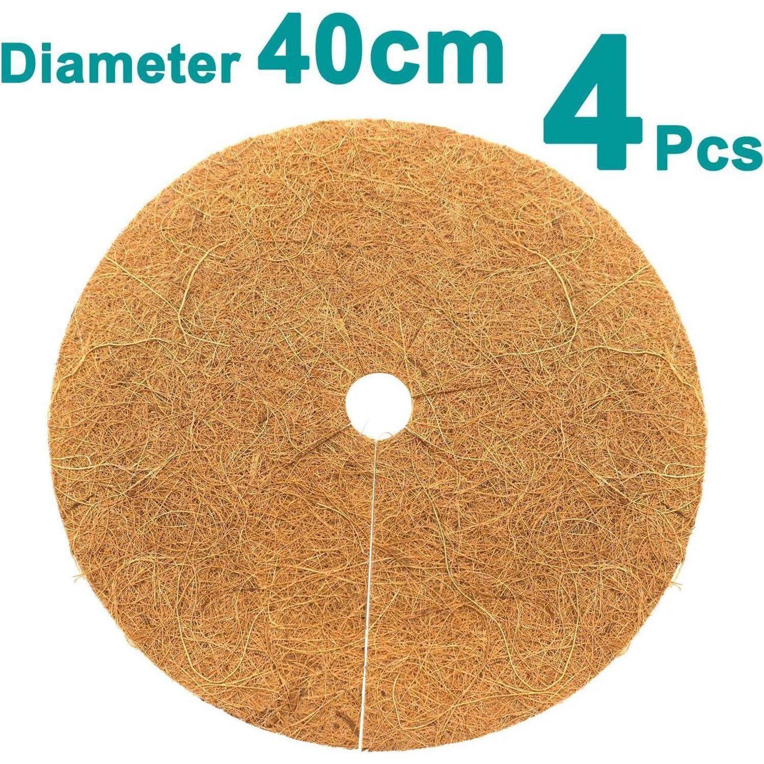 Kokosmatte 40cm Winterschutz Pflanzen Mulchscheibe 4 Stück