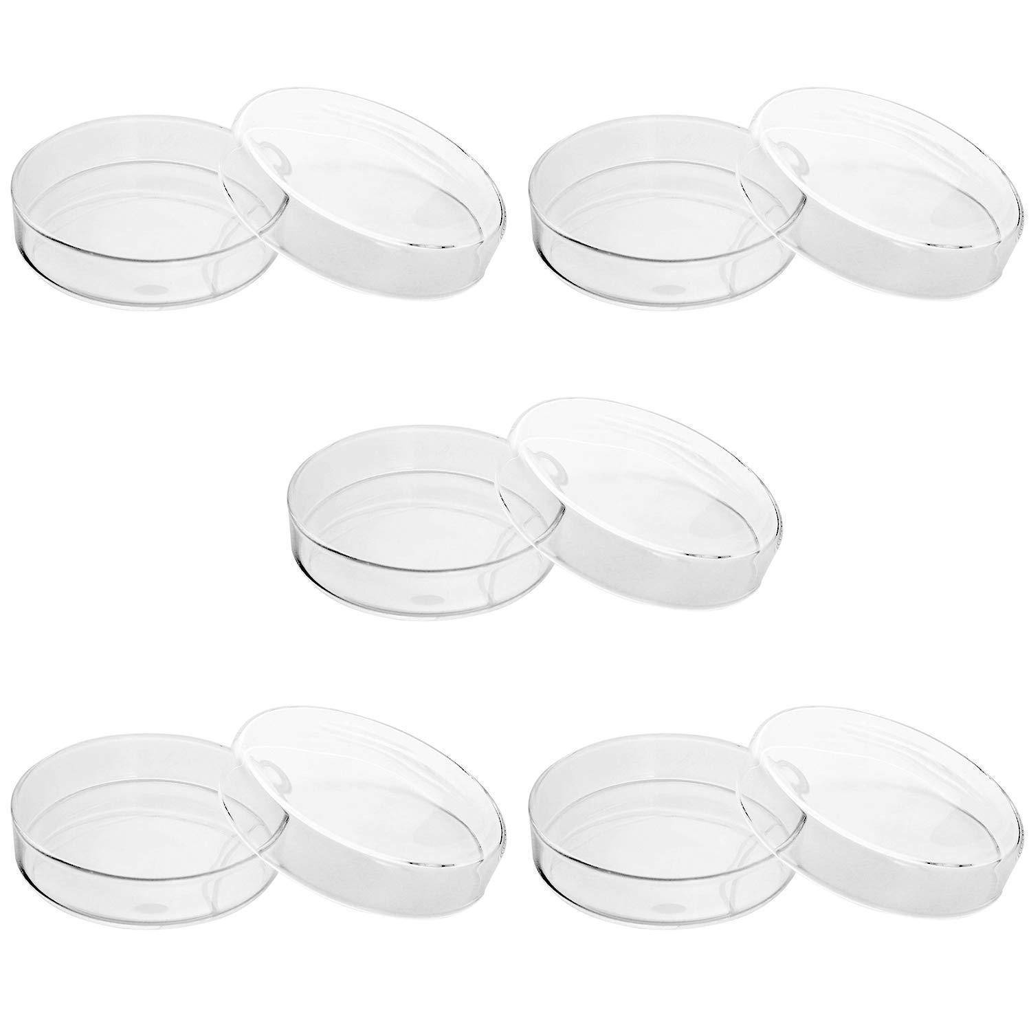 Glas Petrischalen mit Deckel Sterilisiert 90mm x 20mm, 5 Stück